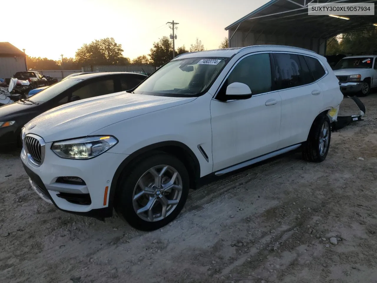 2020 BMW X3 Sdrive30I VIN: 5UXTY3C0XL9D57934 Lot: 74803774