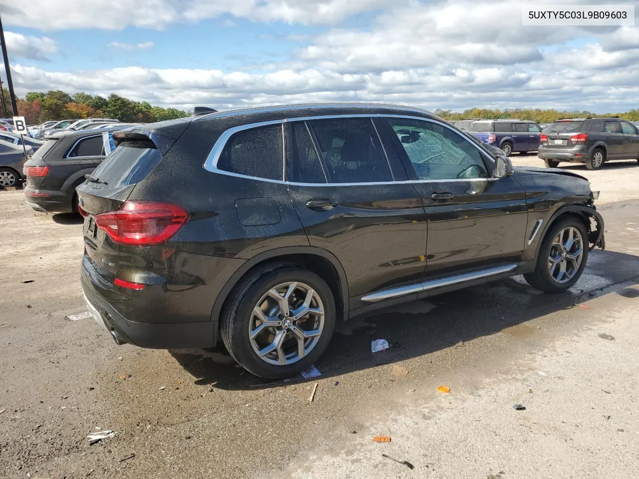 2020 BMW X3 xDrive30I VIN: 5UXTY5C03L9B09603 Lot: 76019474