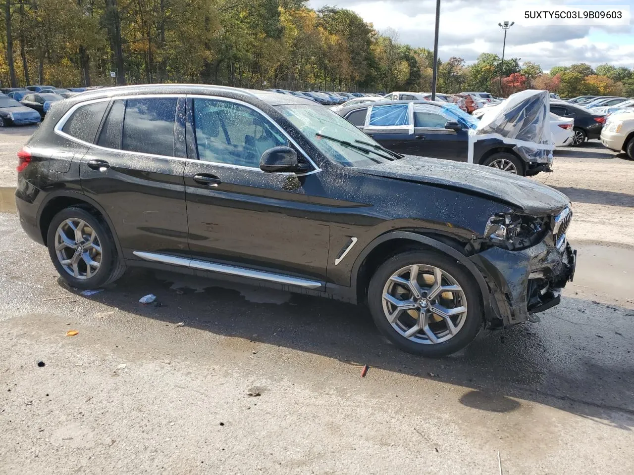 2020 BMW X3 xDrive30I VIN: 5UXTY5C03L9B09603 Lot: 76019474