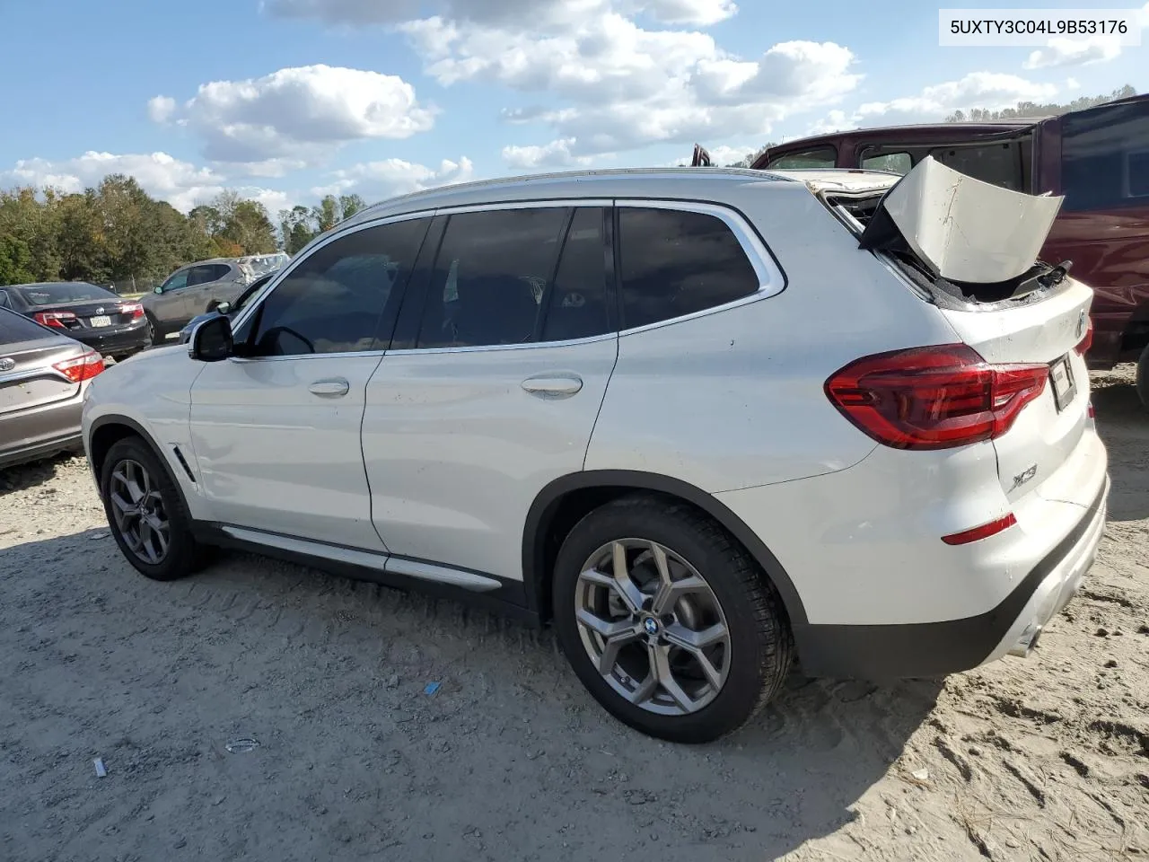 2020 BMW X3 Sdrive30I VIN: 5UXTY3C04L9B53176 Lot: 77307114