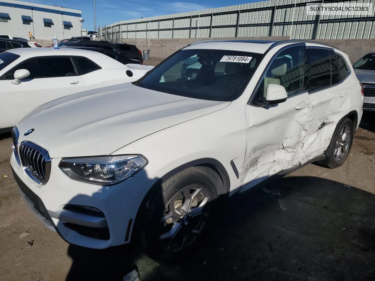 2020 BMW X3 xDrive30I VIN: 5UXTY5C04L9C12383 Lot: 79781094