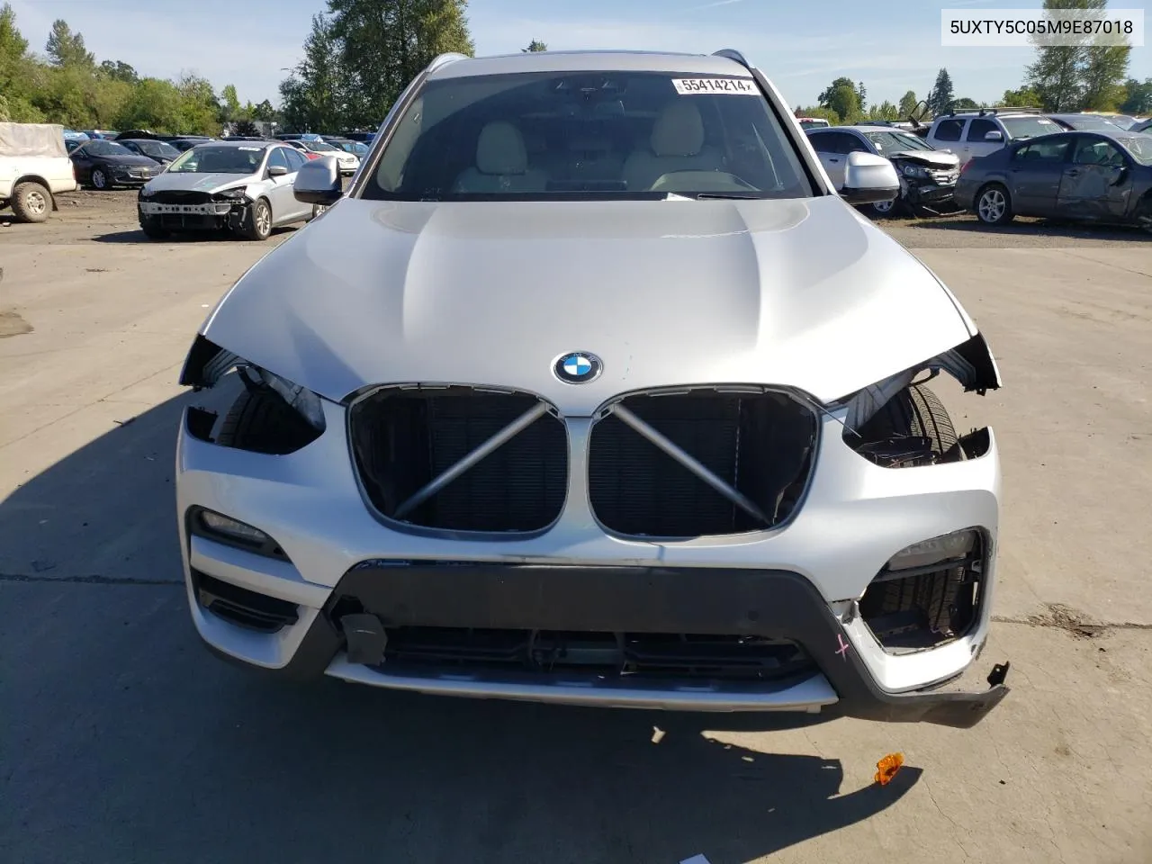 2021 BMW X3 xDrive30I VIN: 5UXTY5C05M9E87018 Lot: 55414214