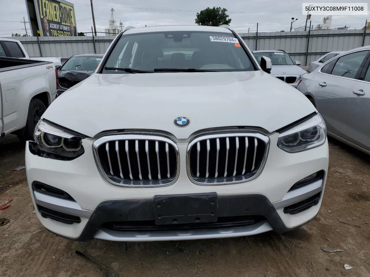 2021 BMW X3 Sdrive30I VIN: 5UXTY3C08M9F11008 Lot: 58029704