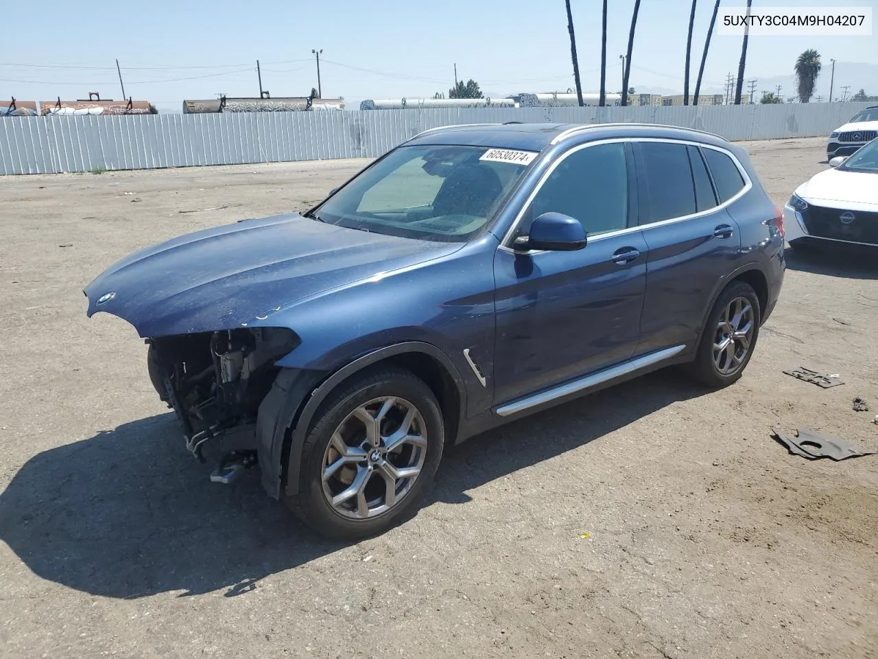 2021 BMW X3 Sdrive30I VIN: 5UXTY3C04M9H04207 Lot: 60530374