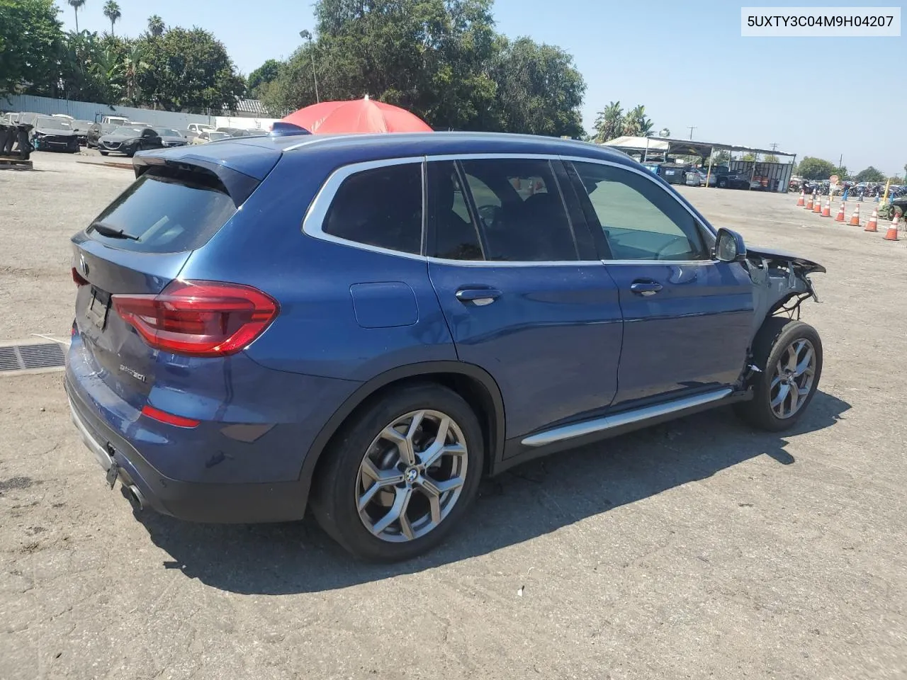 2021 BMW X3 Sdrive30I VIN: 5UXTY3C04M9H04207 Lot: 60530374