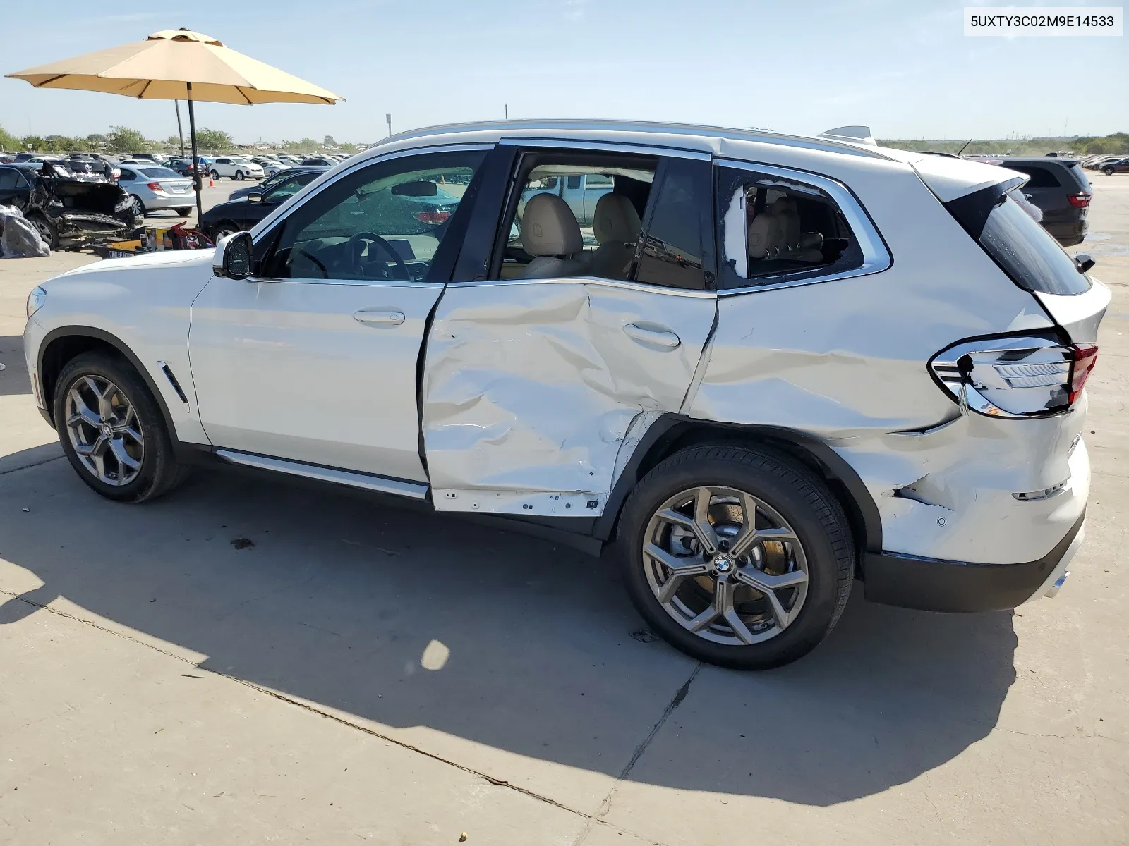 2021 BMW X3 Sdrive30I VIN: 5UXTY3C02M9E14533 Lot: 67712164