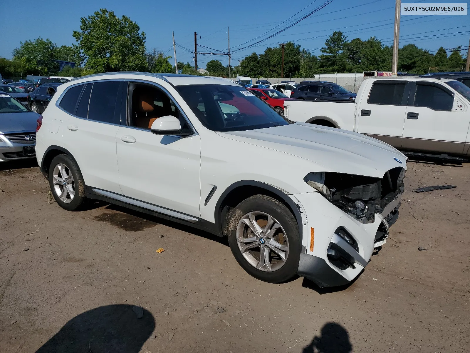 2021 BMW X3 xDrive30I VIN: 5UXTY5C02M9E67096 Lot: 67989854