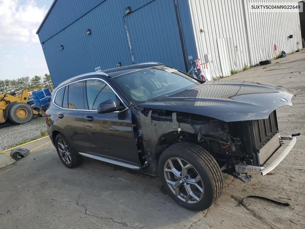 2021 BMW X3 xDrive30I VIN: 5UXTY5C04M9G22649 Lot: 68213684