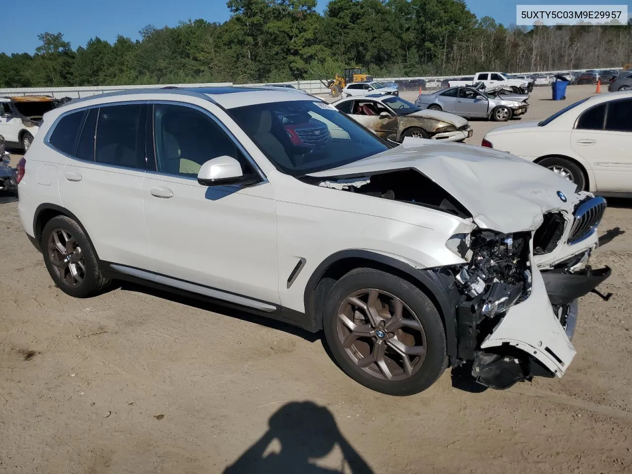 2021 BMW X3 xDrive30I VIN: 5UXTY5C03M9E29957 Lot: 69075144