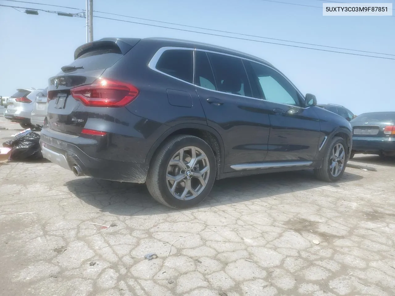 2021 BMW X3 Sdrive30I VIN: 5UXTY3C03M9F87851 Lot: 70342404