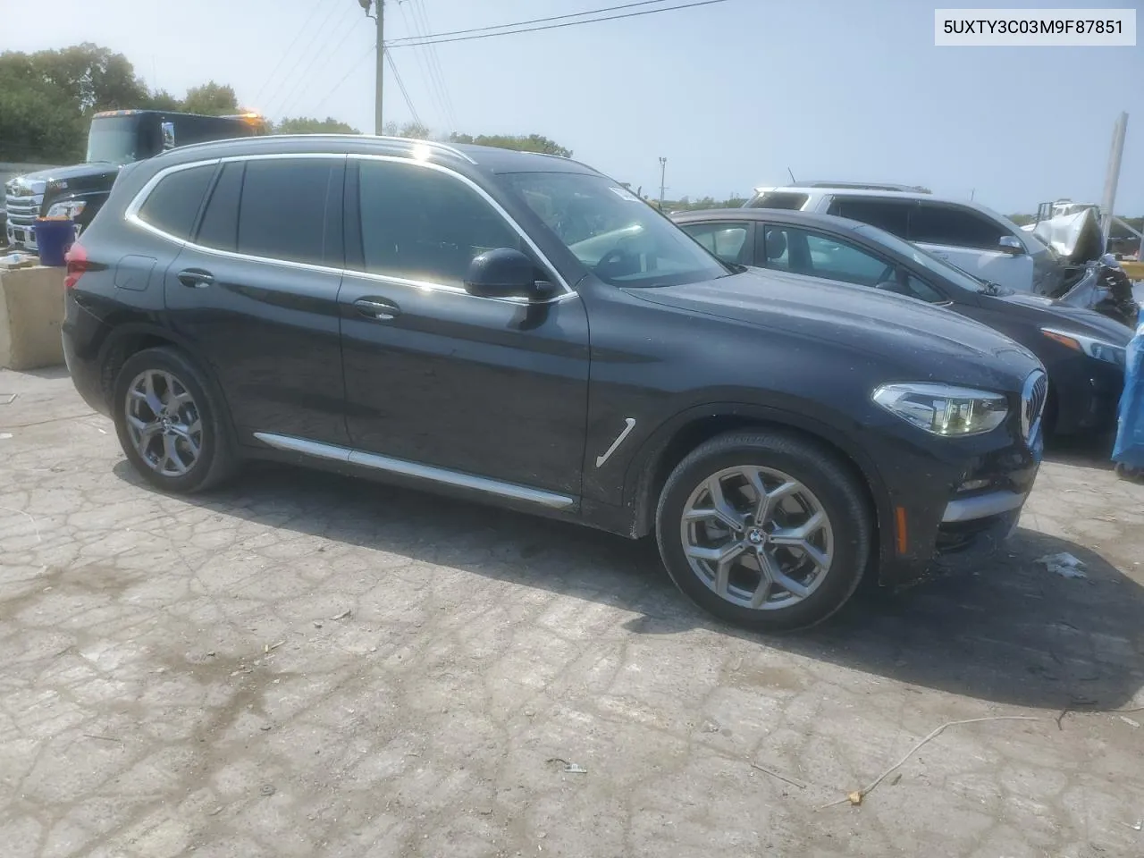 2021 BMW X3 Sdrive30I VIN: 5UXTY3C03M9F87851 Lot: 70342404