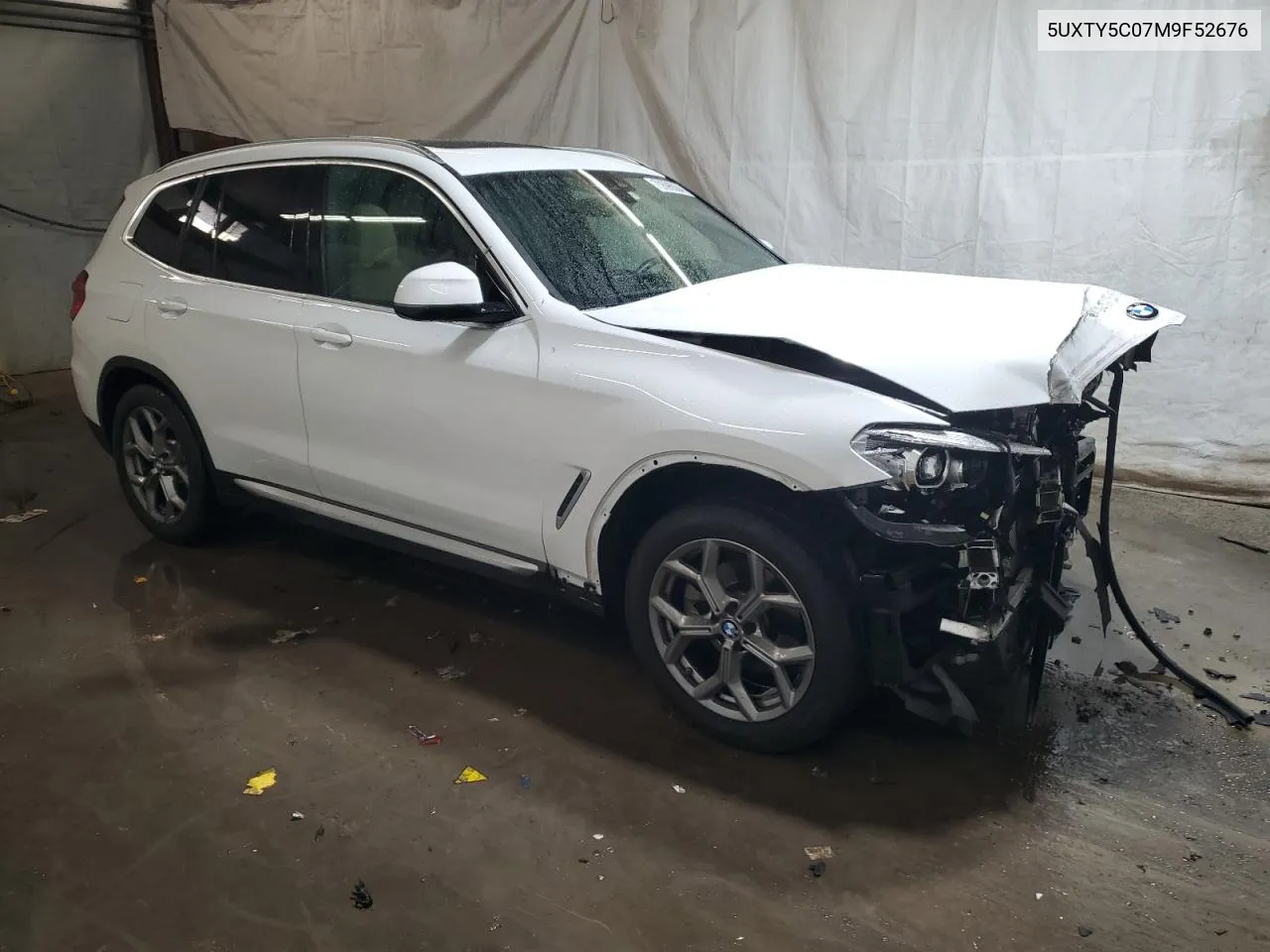 2021 BMW X3 xDrive30I VIN: 5UXTY5C07M9F52676 Lot: 70696084