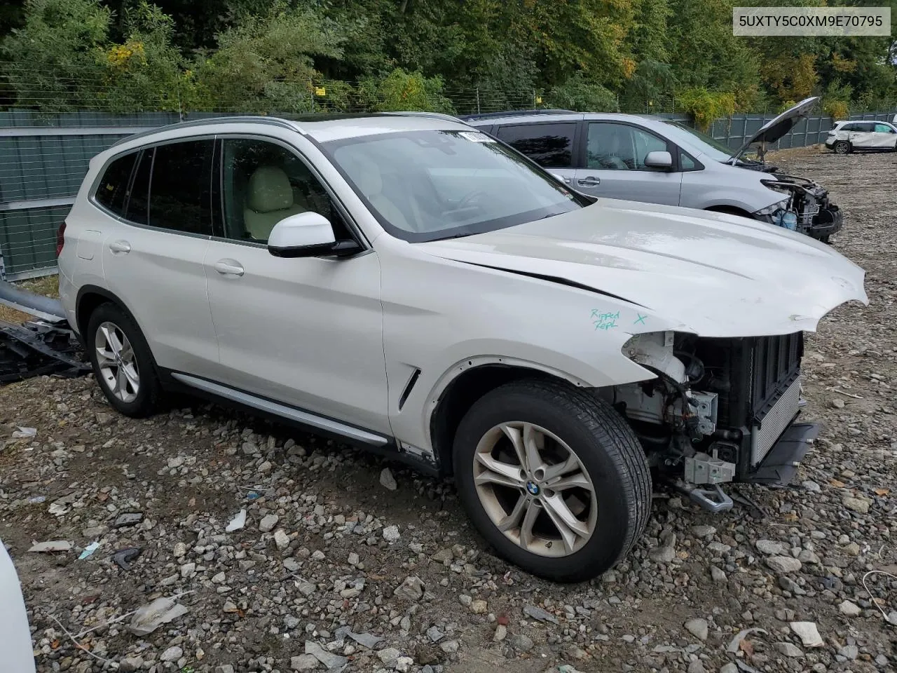 2021 BMW X3 xDrive30I VIN: 5UXTY5C0XM9E70795 Lot: 71808784