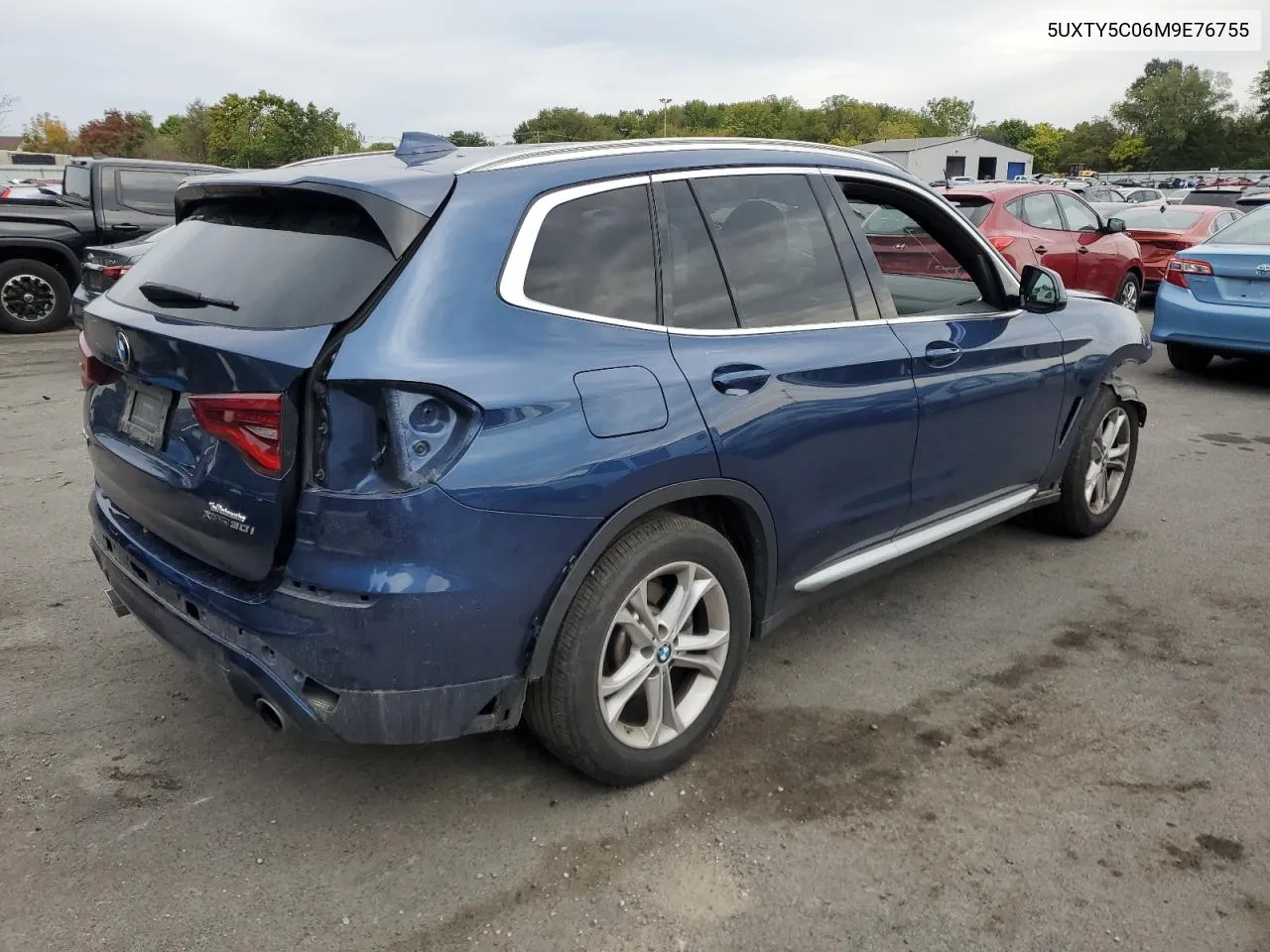 2021 BMW X3 xDrive30I VIN: 5UXTY5C06M9E76755 Lot: 72149994