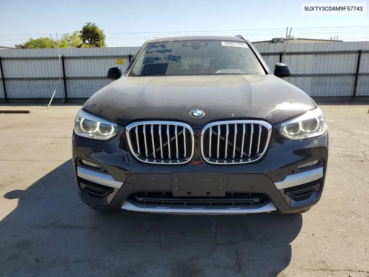 2021 BMW X3 Sdrive30I VIN: 5UXTY3C04M9F57743 Lot: 72551174