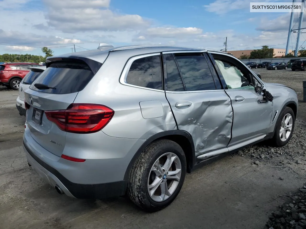 2021 BMW X3 xDrive30I VIN: 5UXTY5C01M9G67581 Lot: 72598894