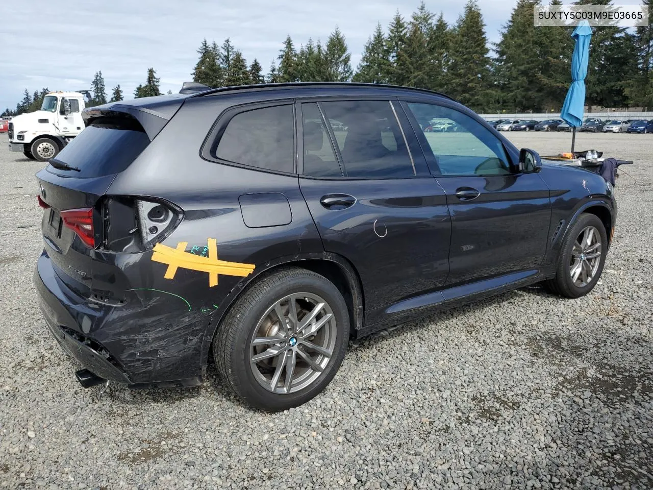 2021 BMW X3 xDrive30I VIN: 5UXTY5C03M9E03665 Lot: 73196904