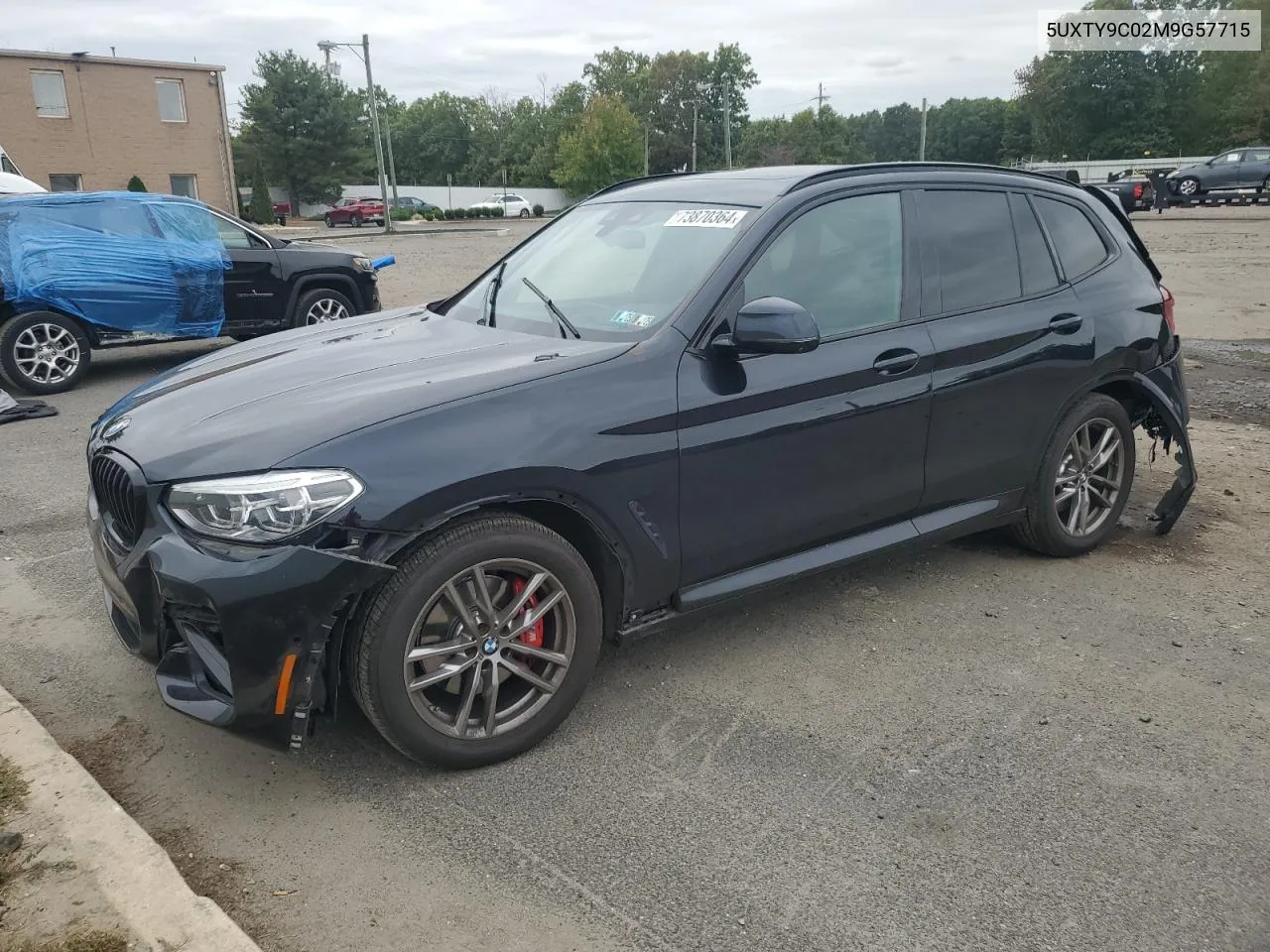 2021 BMW X3 xDrivem40I VIN: 5UXTY9C02M9G57715 Lot: 73870364