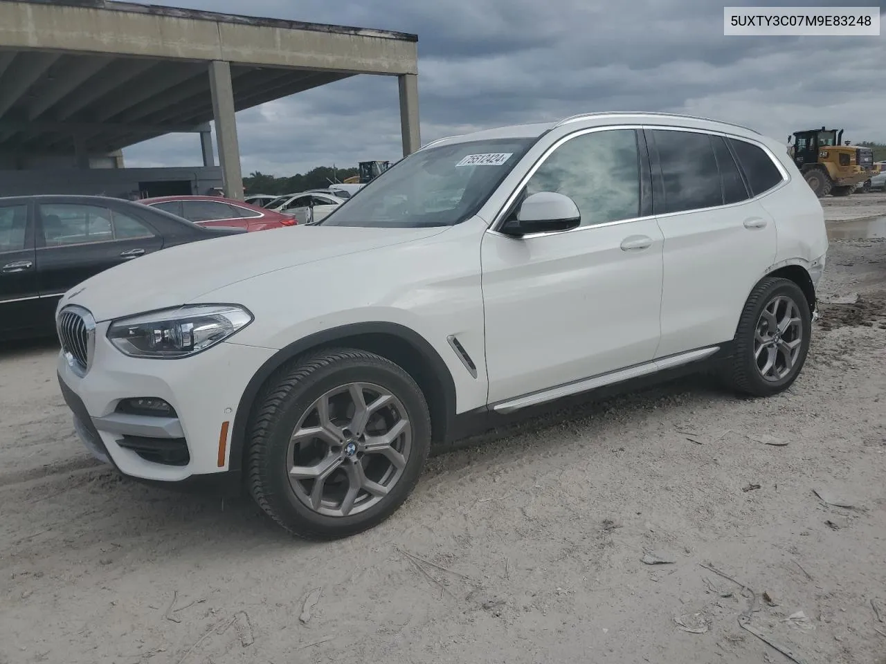 2021 BMW X3 Sdrive30I VIN: 5UXTY3C07M9E83248 Lot: 75512424