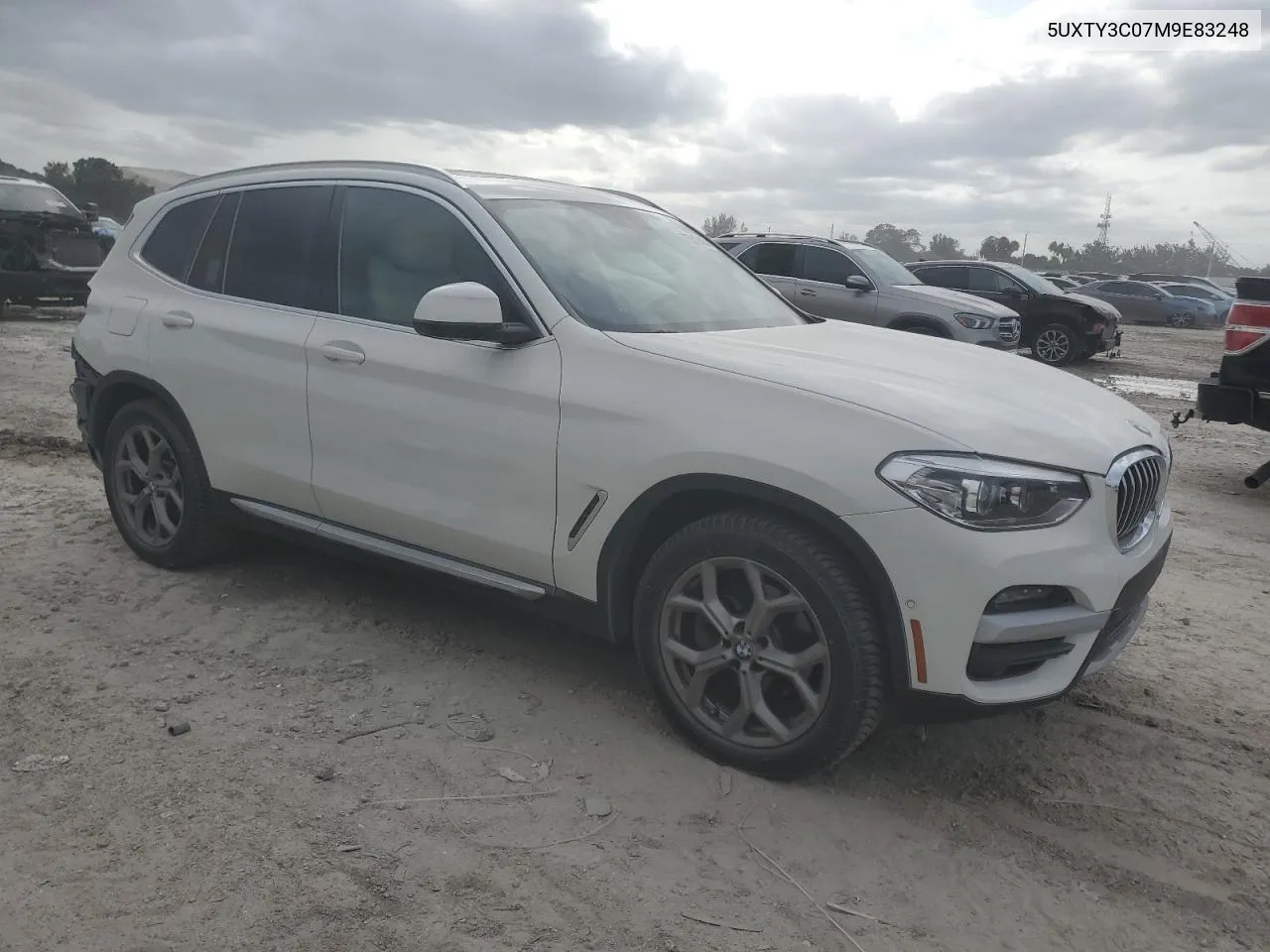 5UXTY3C07M9E83248 2021 BMW X3 Sdrive30I