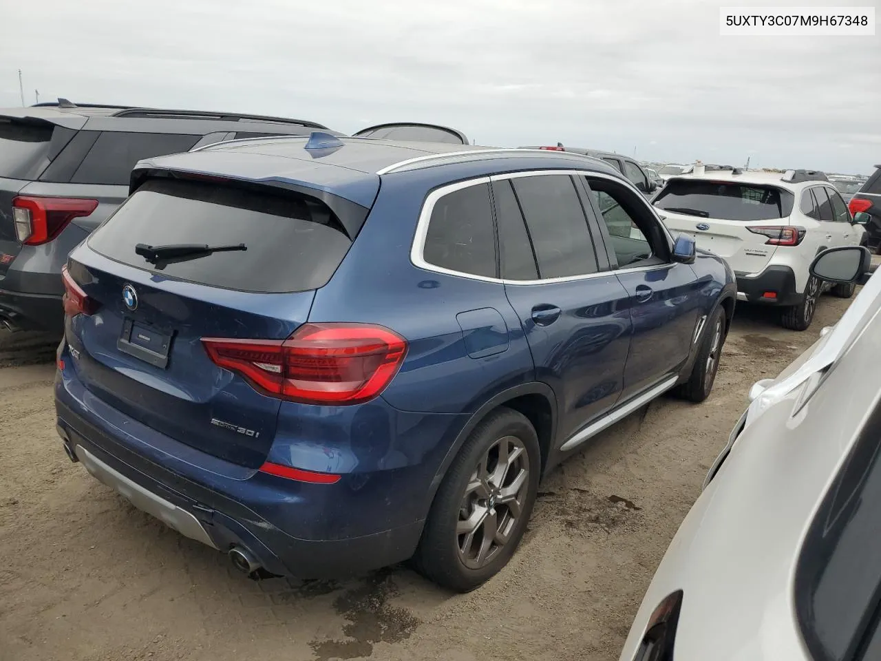 2021 BMW X3 Sdrive30I VIN: 5UXTY3C07M9H67348 Lot: 75875544