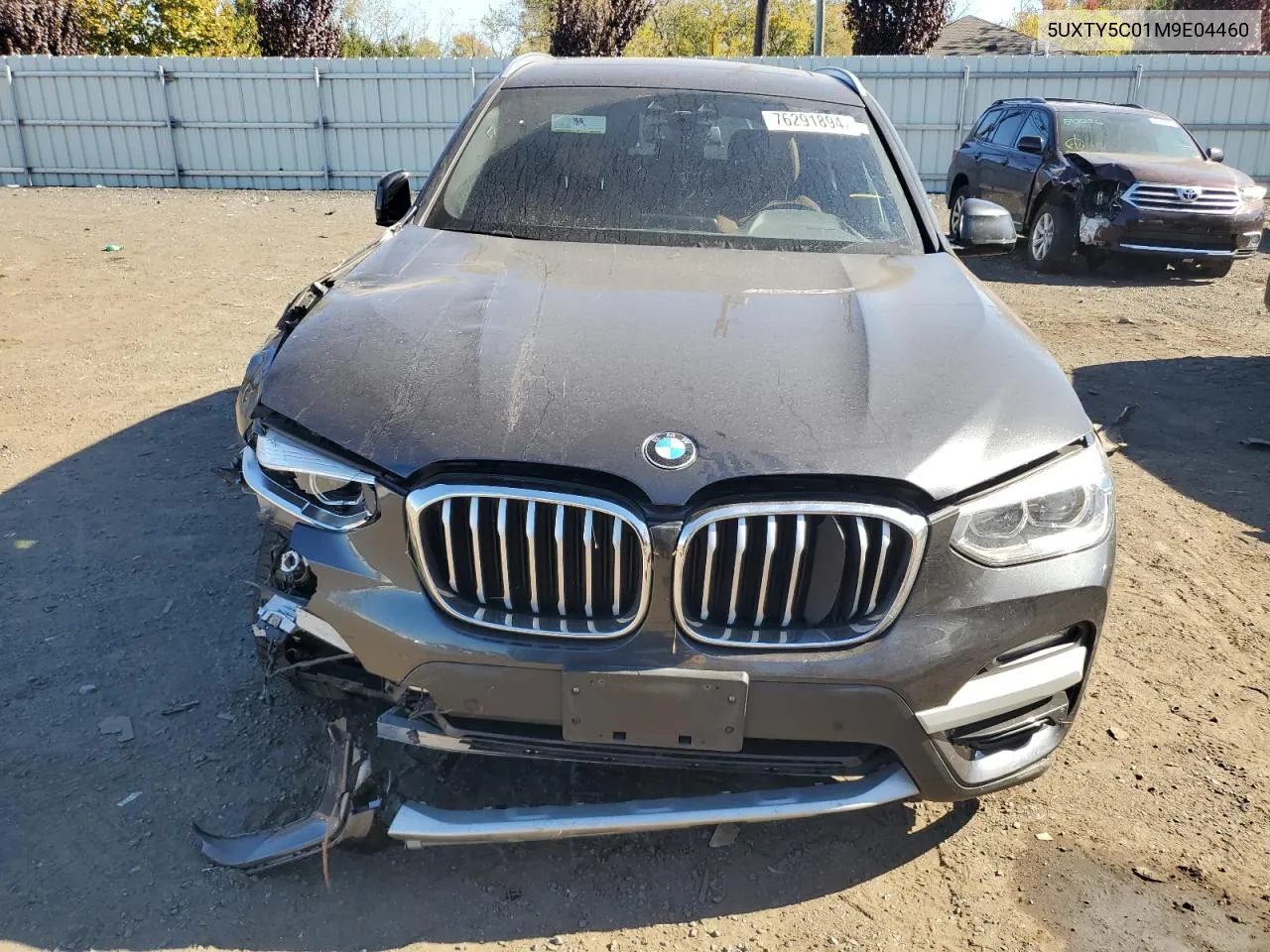 2021 BMW X3 xDrive30I VIN: 5UXTY5C01M9E04460 Lot: 76291894