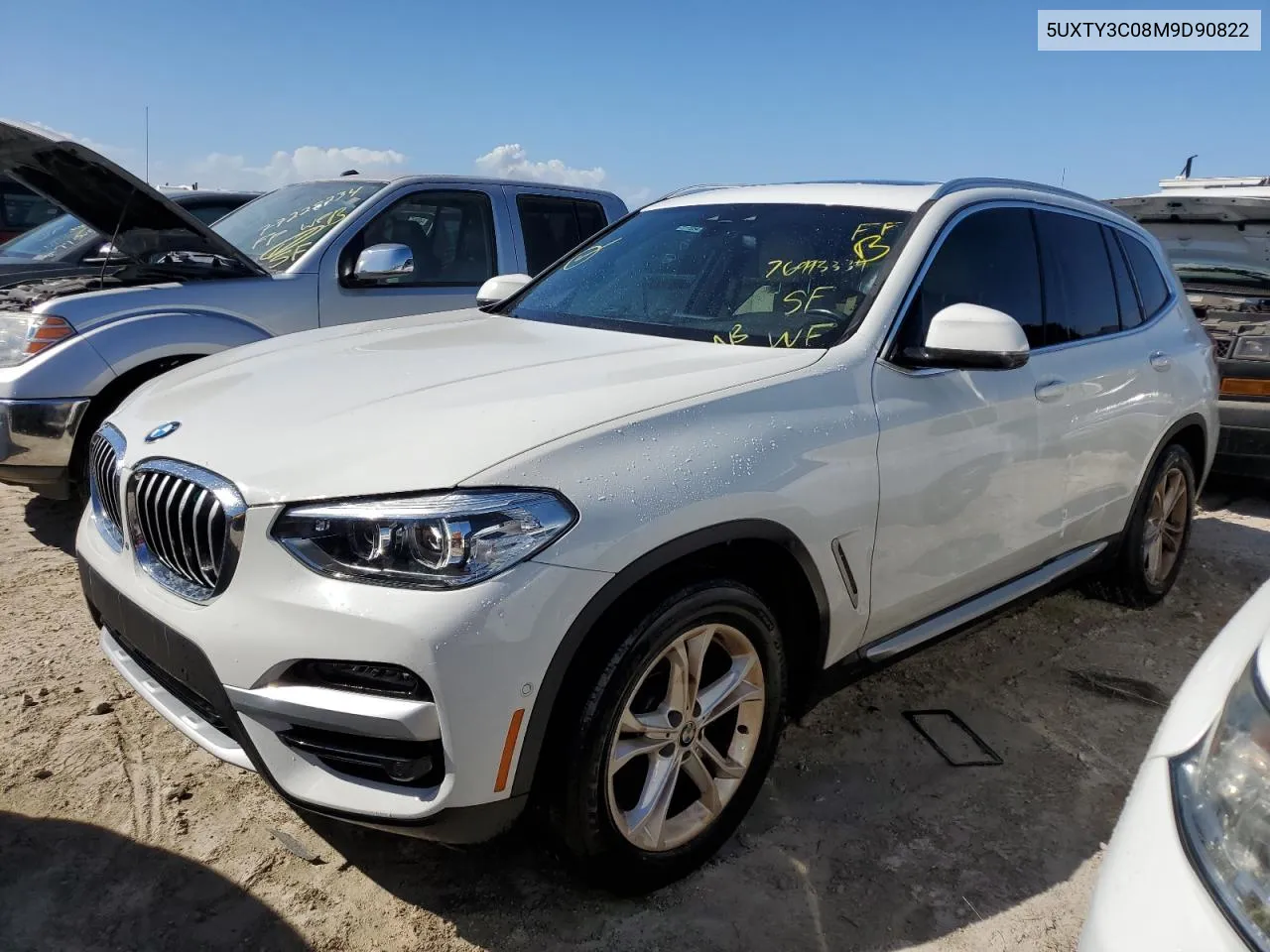 2021 BMW X3 Sdrive30I VIN: 5UXTY3C08M9D90822 Lot: 76993334