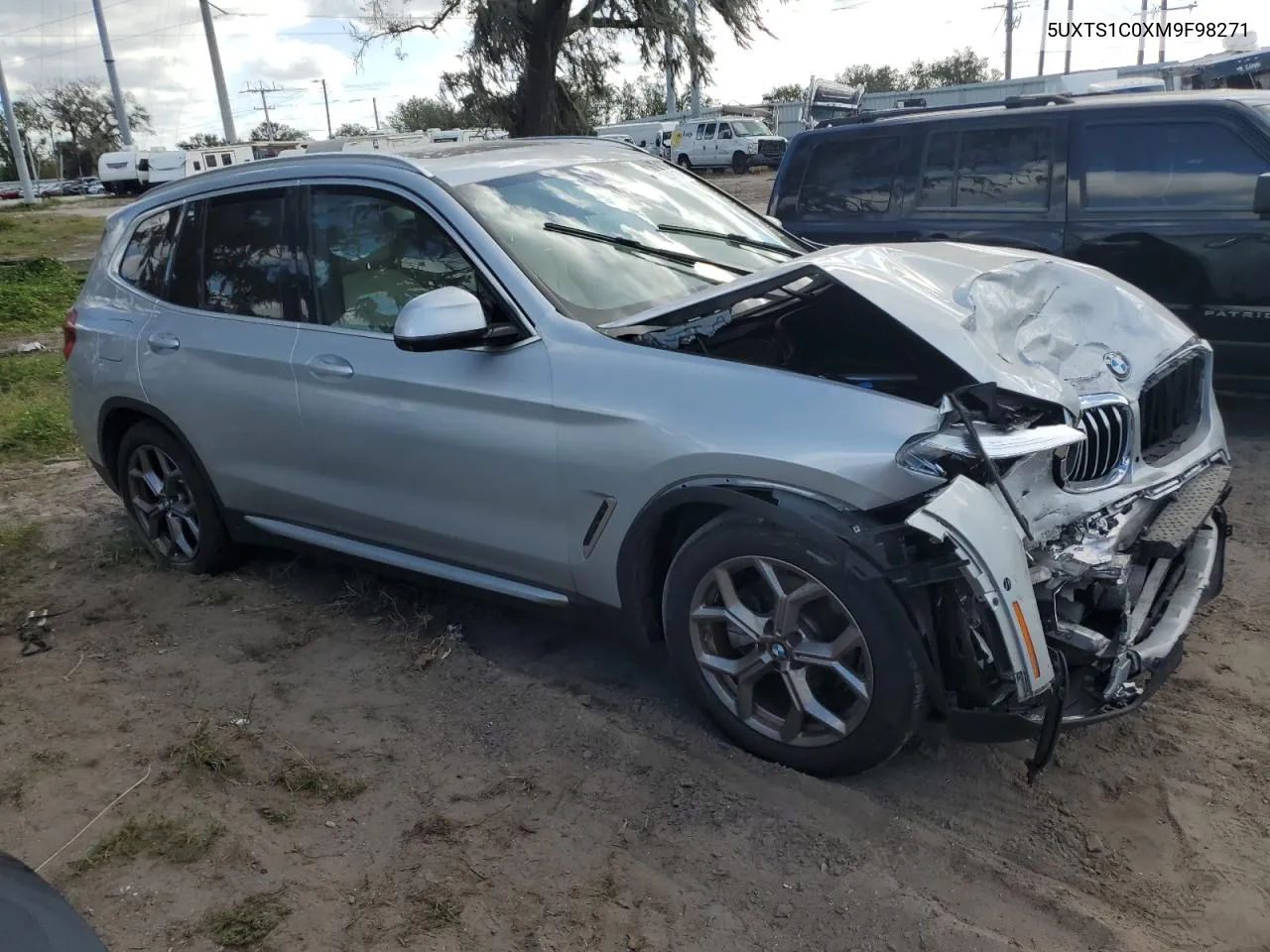 2021 BMW X3 xDrive30E VIN: 5UXTS1C0XM9F98271 Lot: 80448174