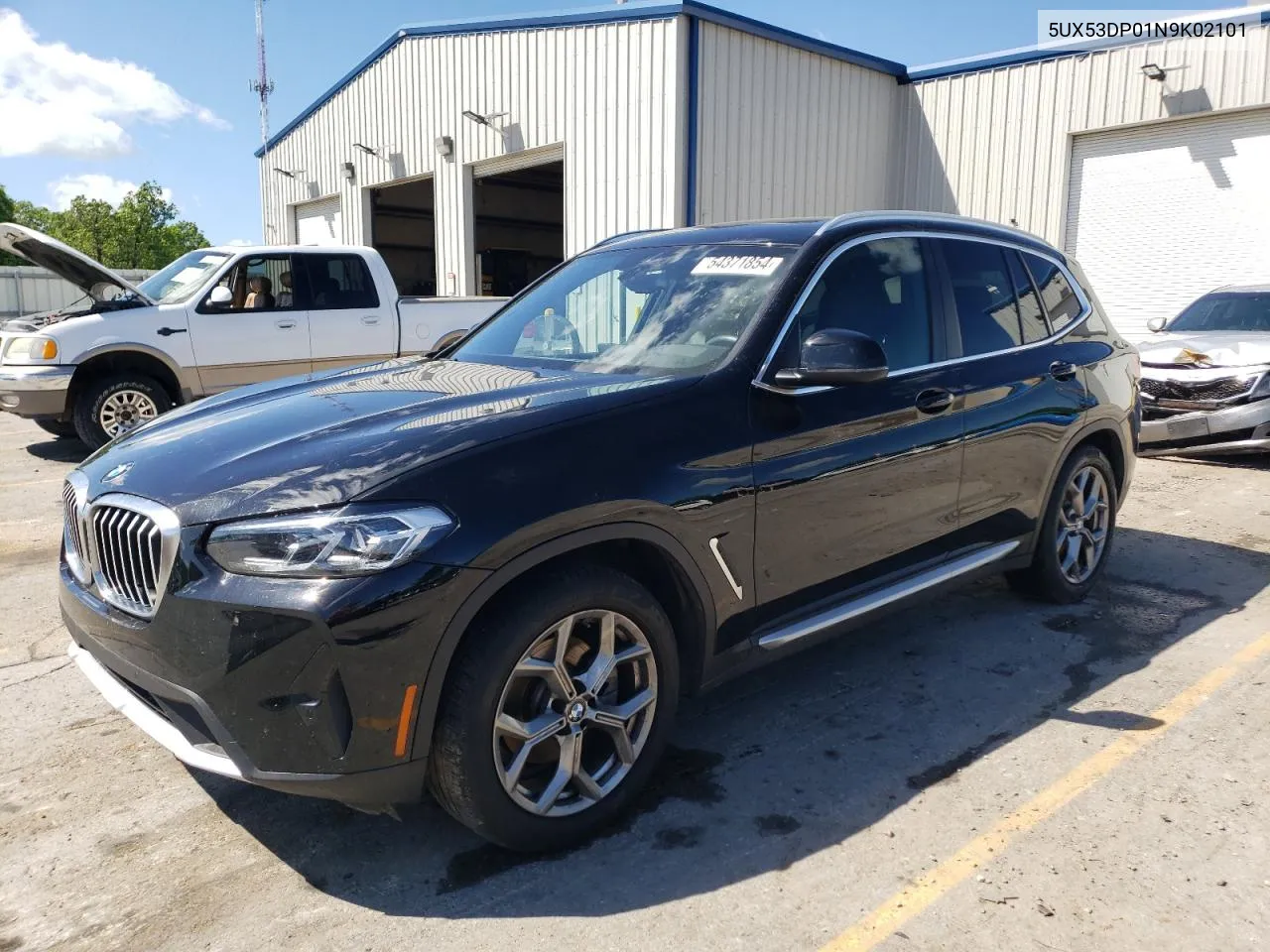 2022 BMW X3 xDrive30I VIN: 5UX53DP01N9K02101 Lot: 54371854