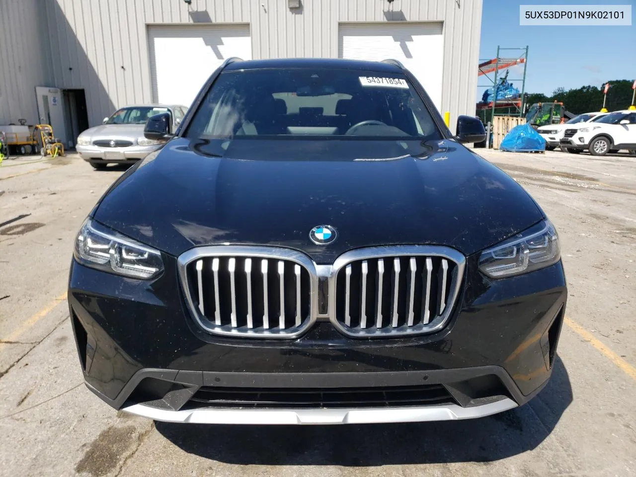 2022 BMW X3 xDrive30I VIN: 5UX53DP01N9K02101 Lot: 54371854