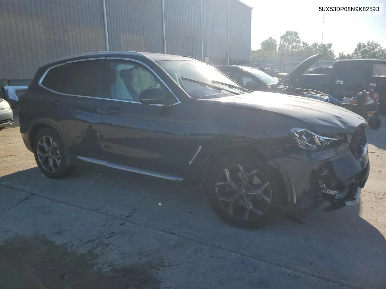 2022 BMW X3 xDrive30I VIN: 5UX53DP08N9K82593 Lot: 57016164