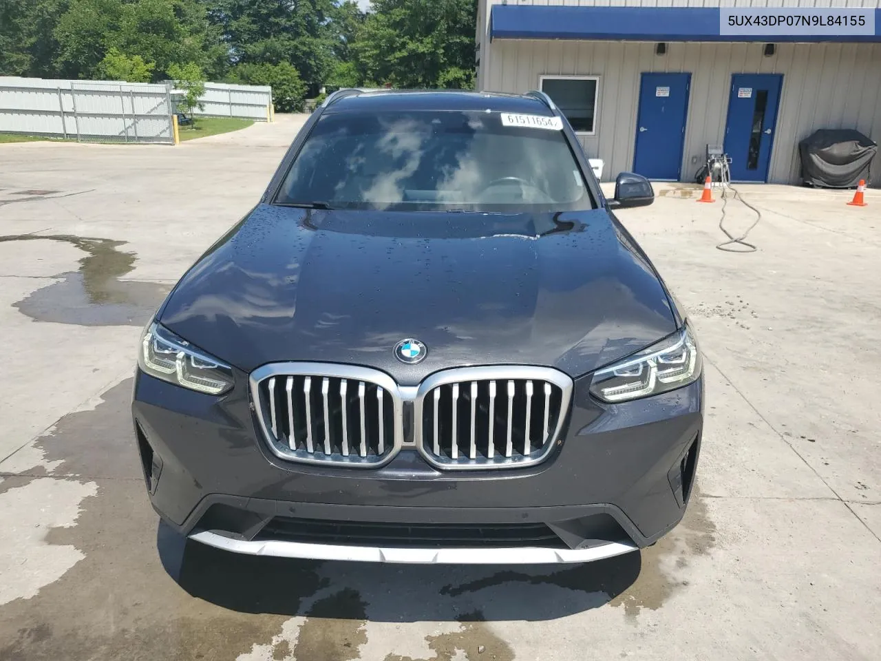 2022 BMW X3 Sdrive30I VIN: 5UX43DP07N9L84155 Lot: 61511654