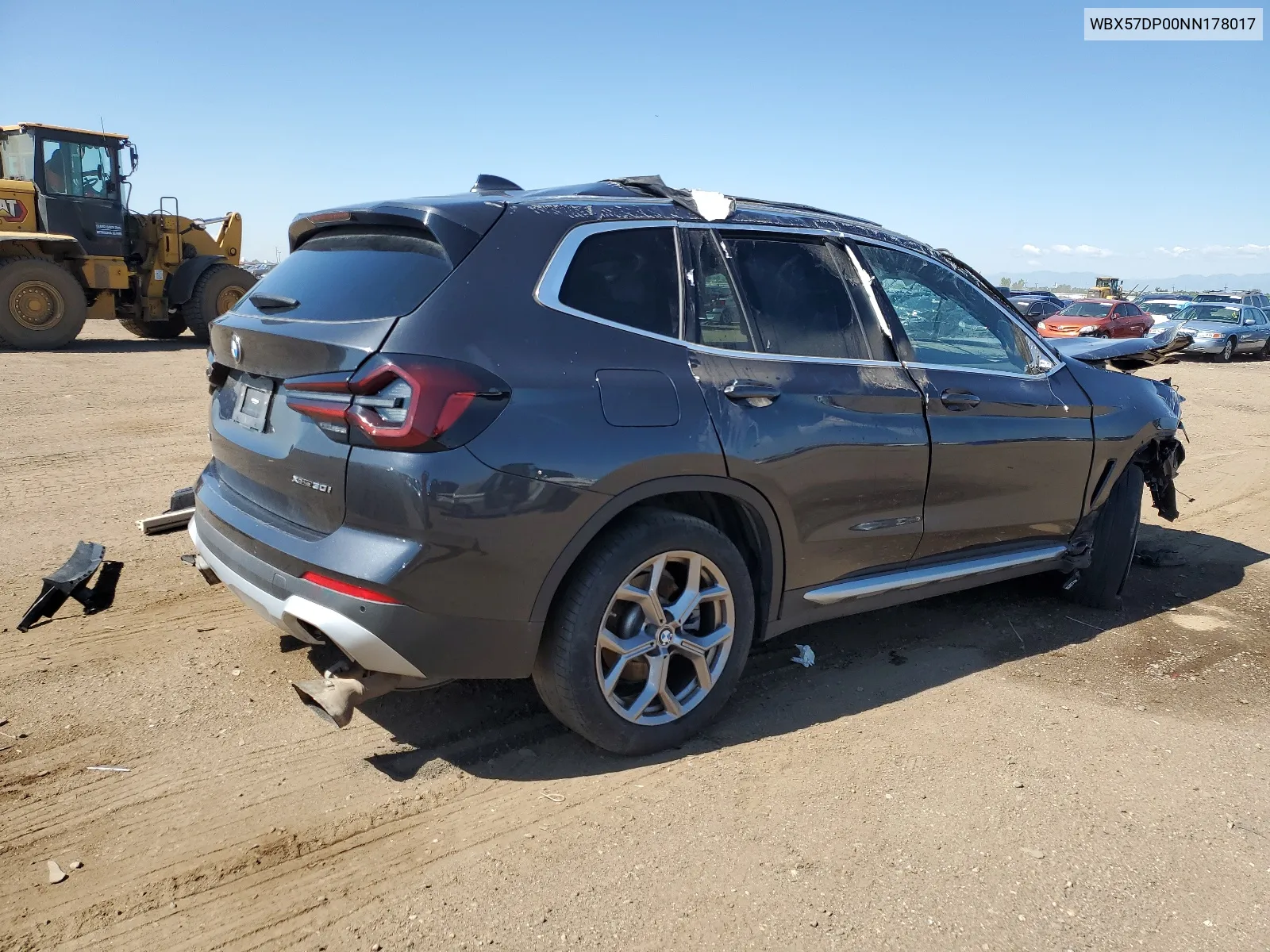 2022 BMW X3 xDrive30I VIN: WBX57DP00NN178017 Lot: 62276244