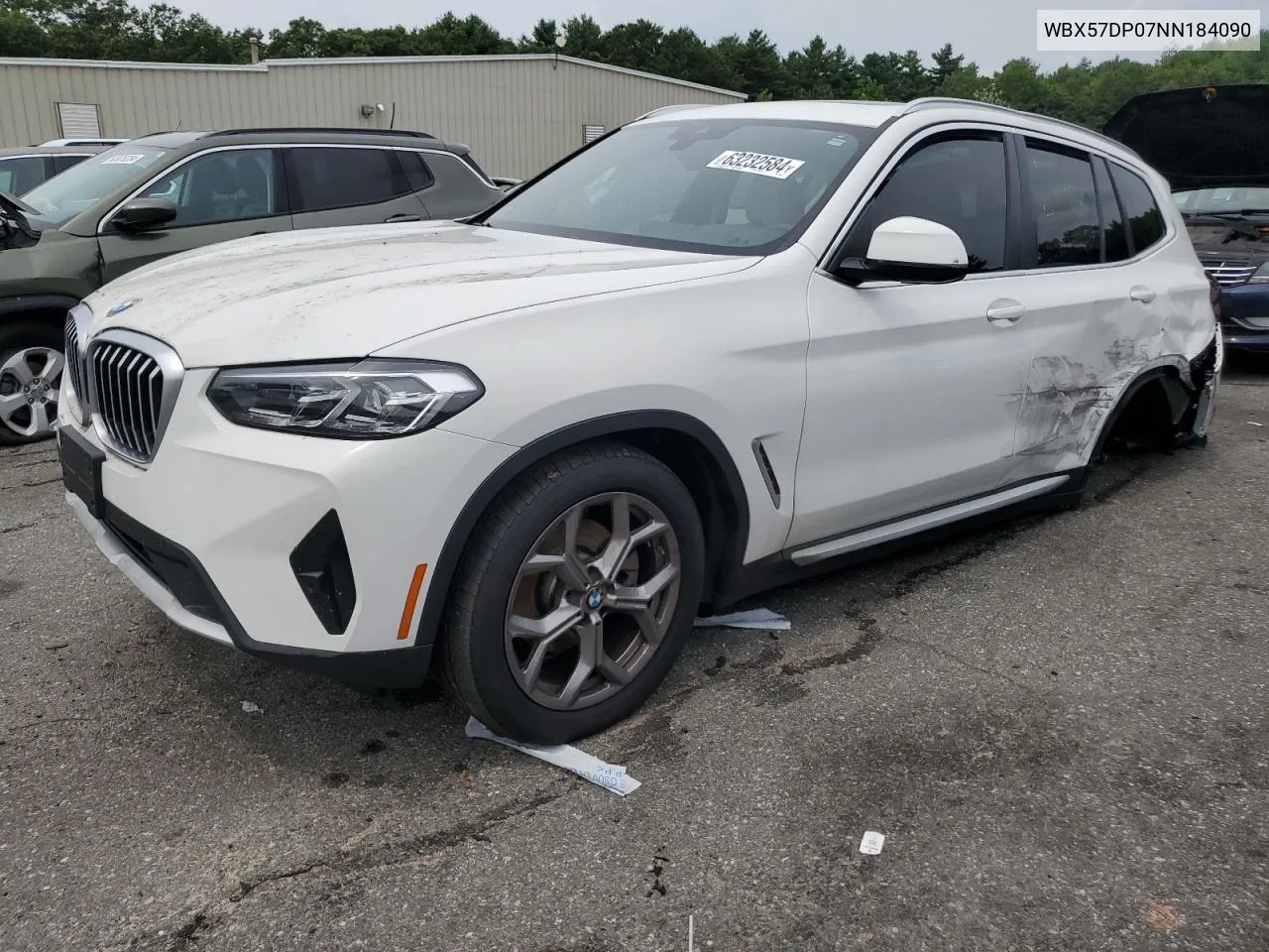 2022 BMW X3 xDrive30I VIN: WBX57DP07NN184090 Lot: 63232584