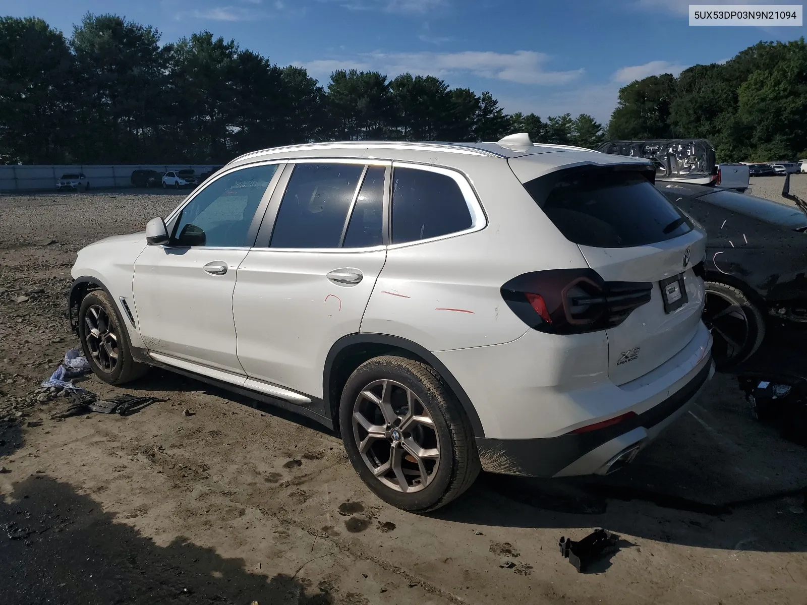 2022 BMW X3 xDrive30I VIN: 5UX53DP03N9N21094 Lot: 65369304