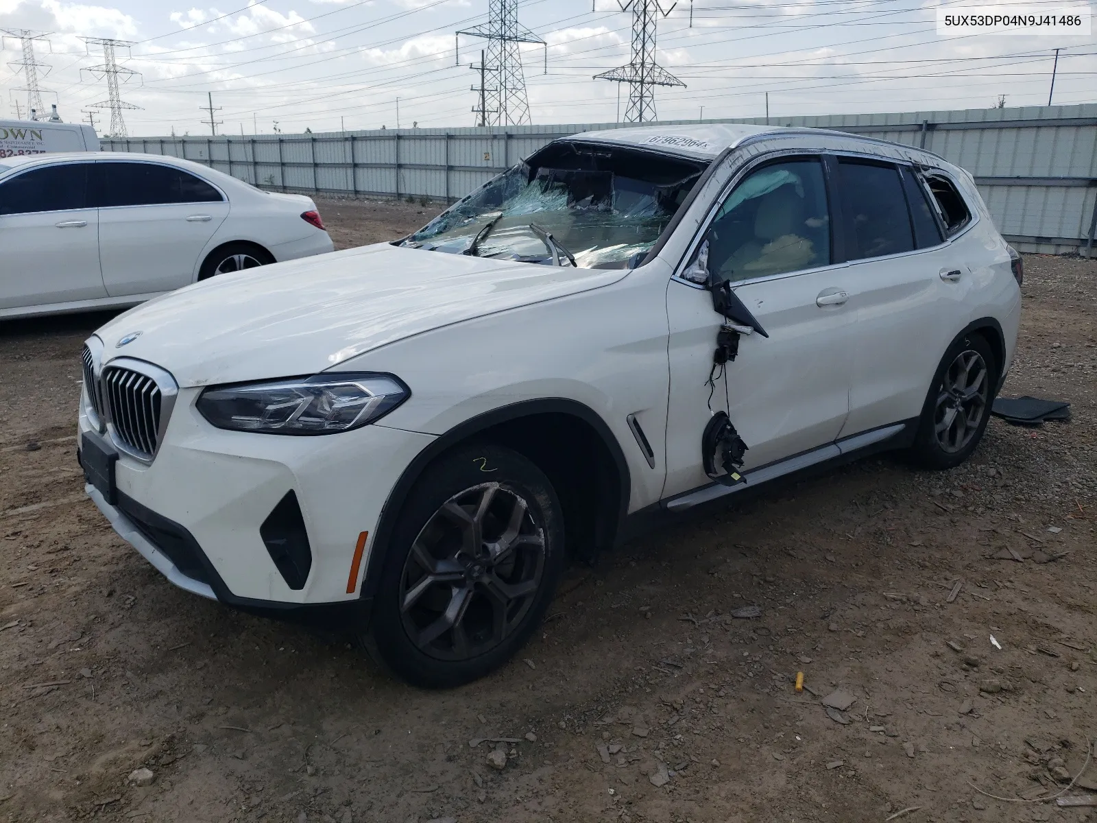 2022 BMW X3 xDrive30I VIN: 5UX53DP04N9J41486 Lot: 67962964