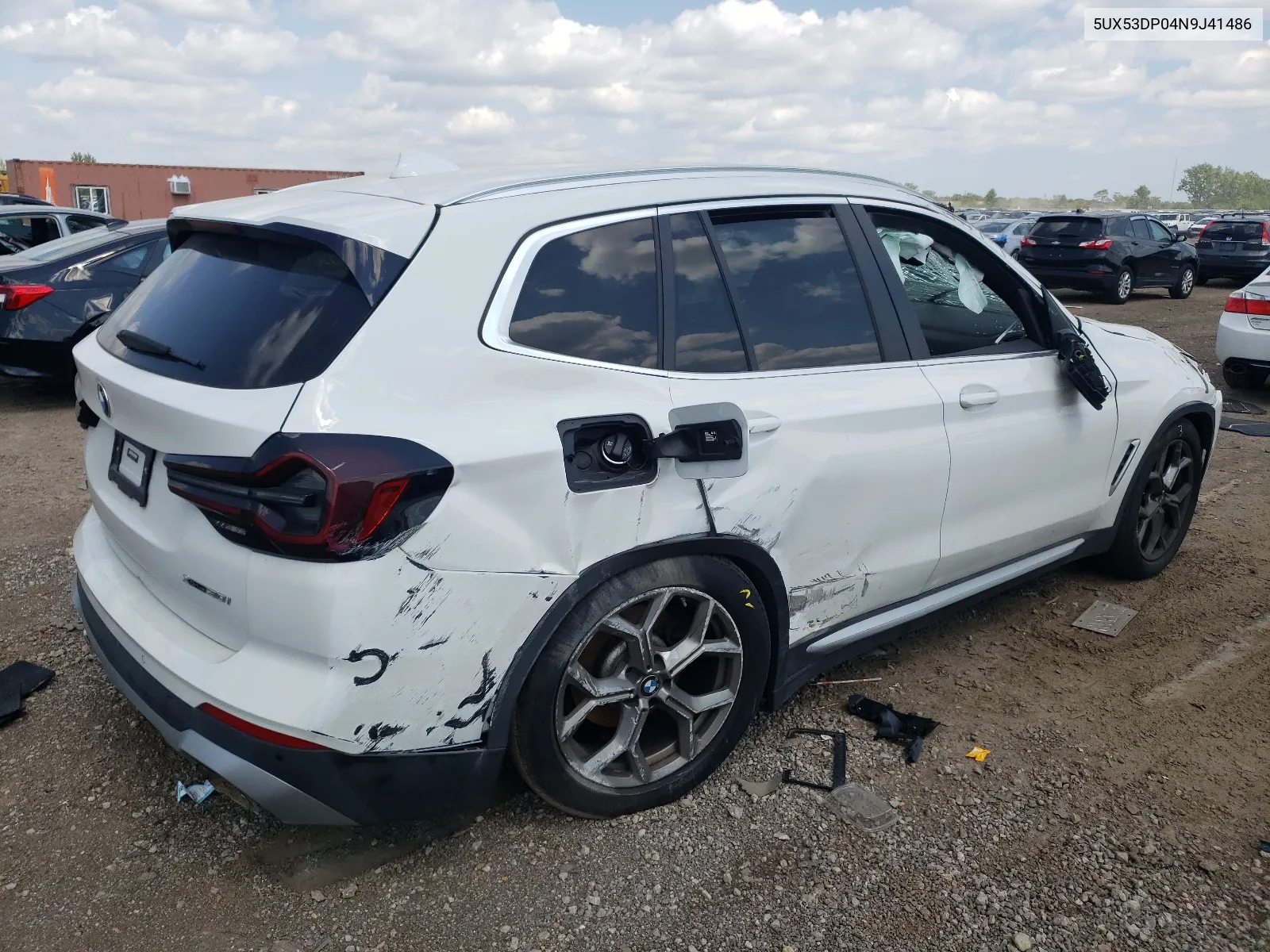 2022 BMW X3 xDrive30I VIN: 5UX53DP04N9J41486 Lot: 67962964