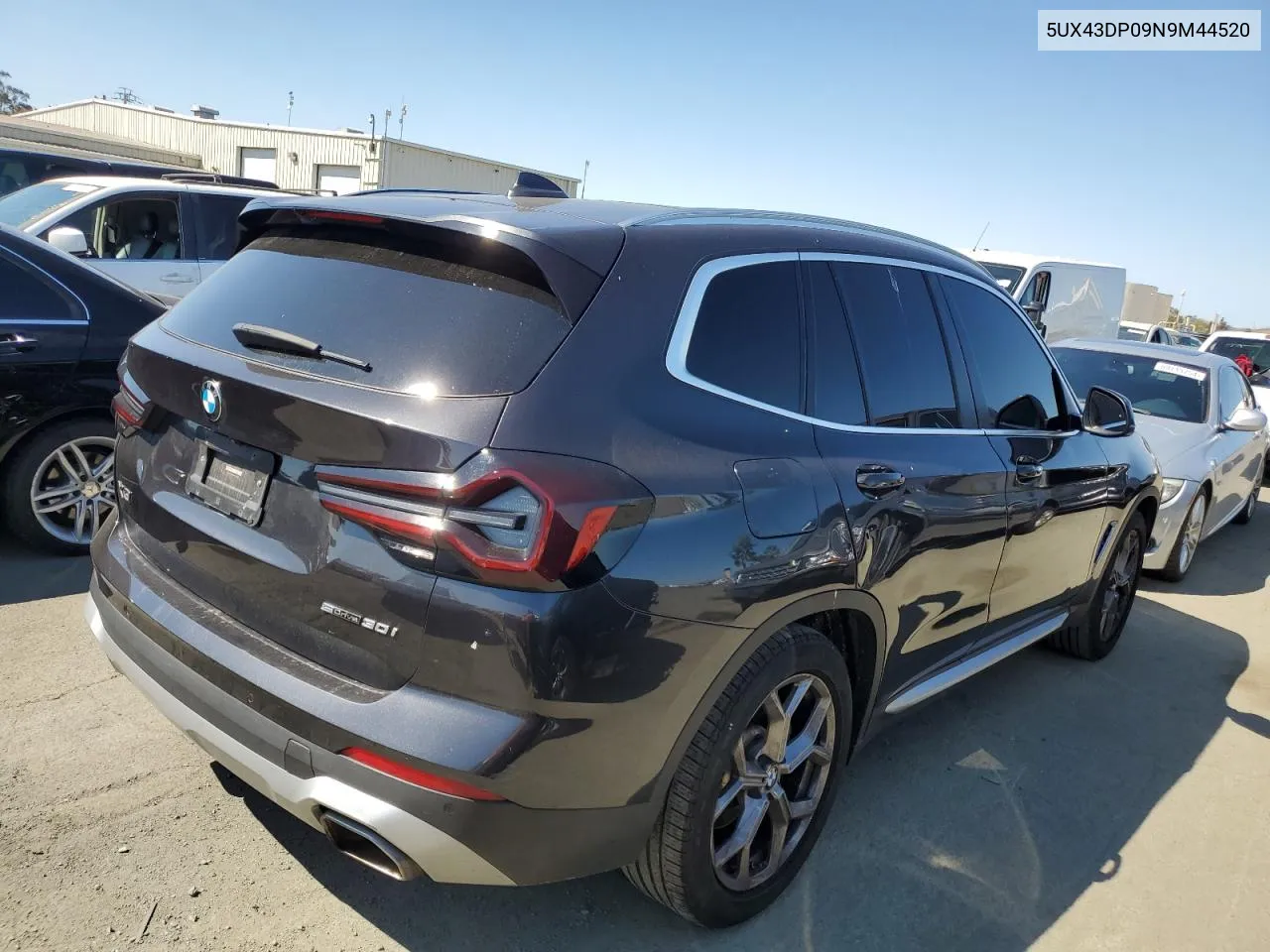 2022 BMW X3 Sdrive30I VIN: 5UX43DP09N9M44520 Lot: 68738894