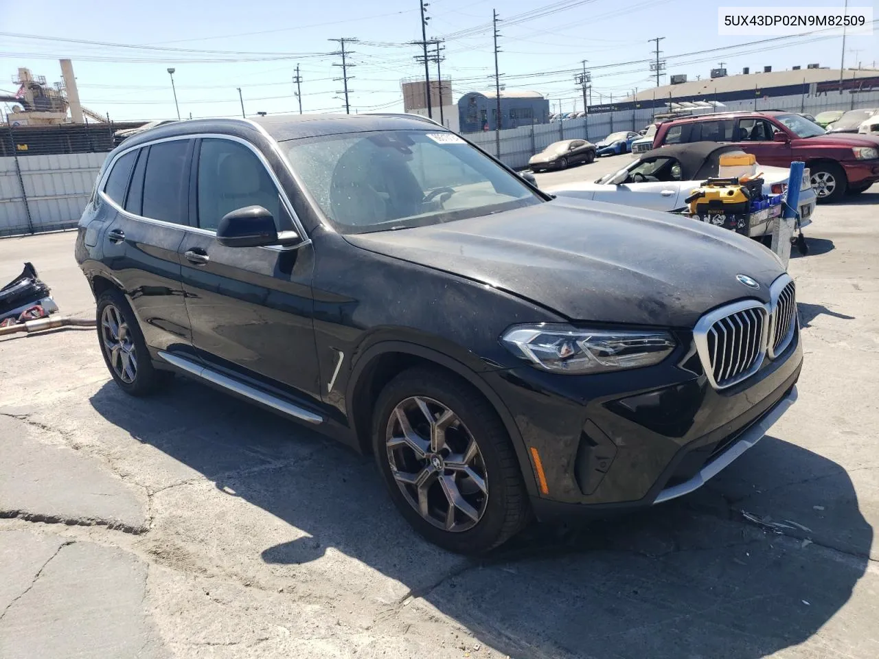 2022 BMW X3 Sdrive30I VIN: 5UX43DP02N9M82509 Lot: 69310124