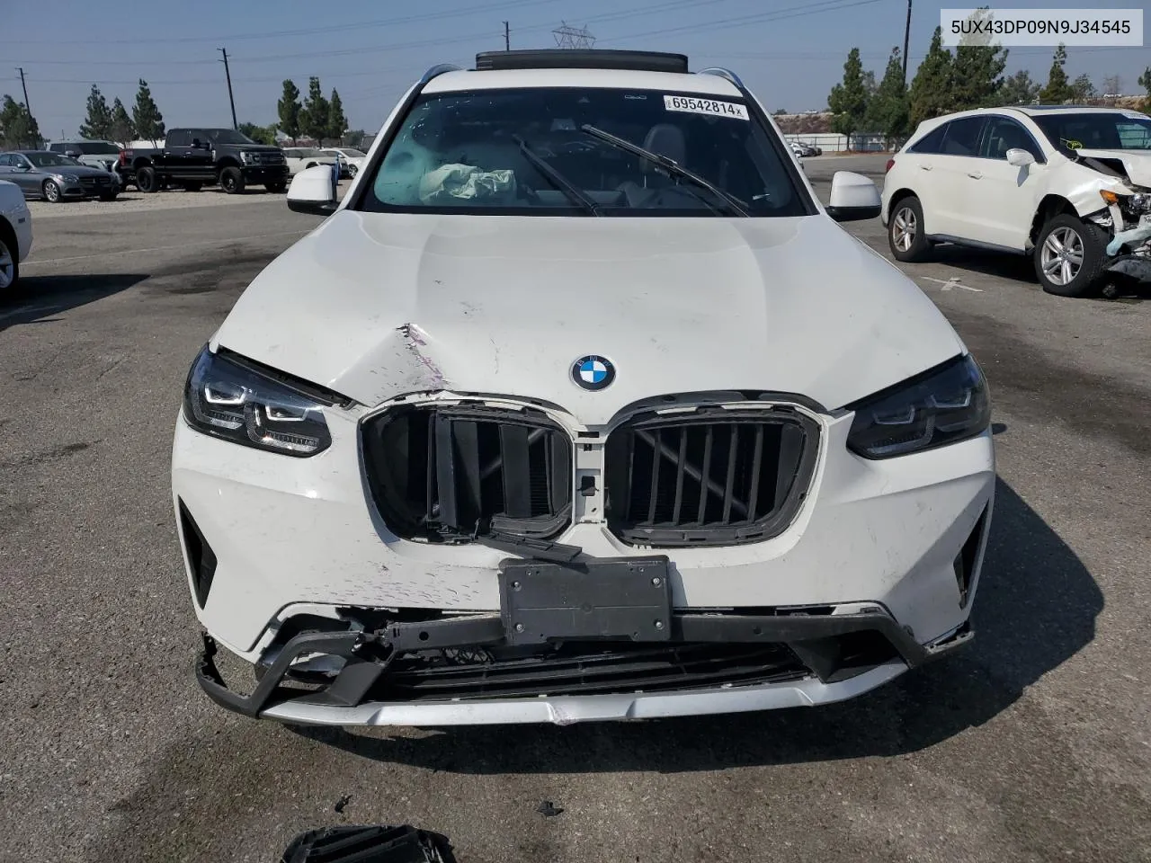 5UX43DP09N9J34545 2022 BMW X3 Sdrive30I