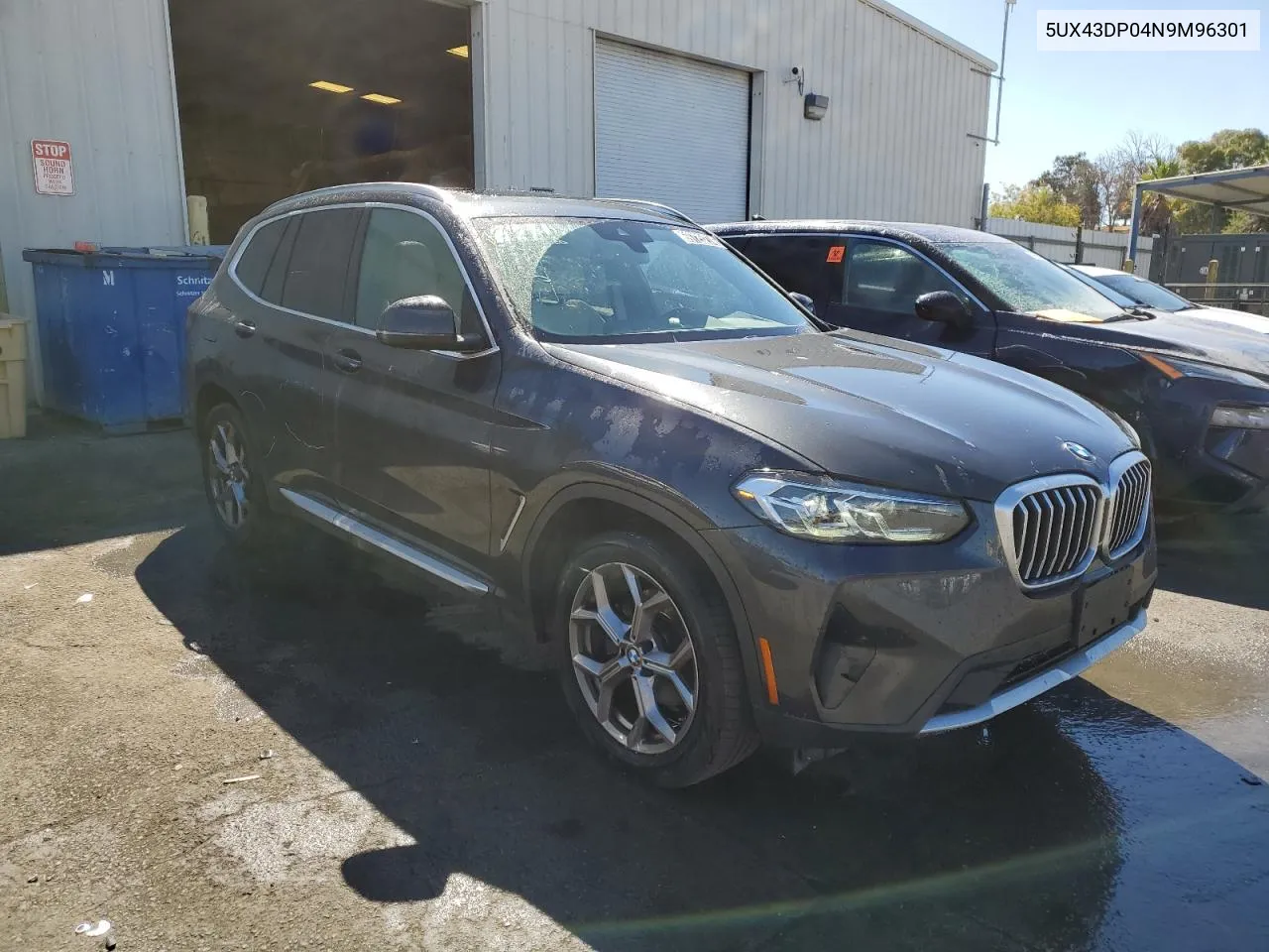 2022 BMW X3 Sdrive30I VIN: 5UX43DP04N9M96301 Lot: 69725274