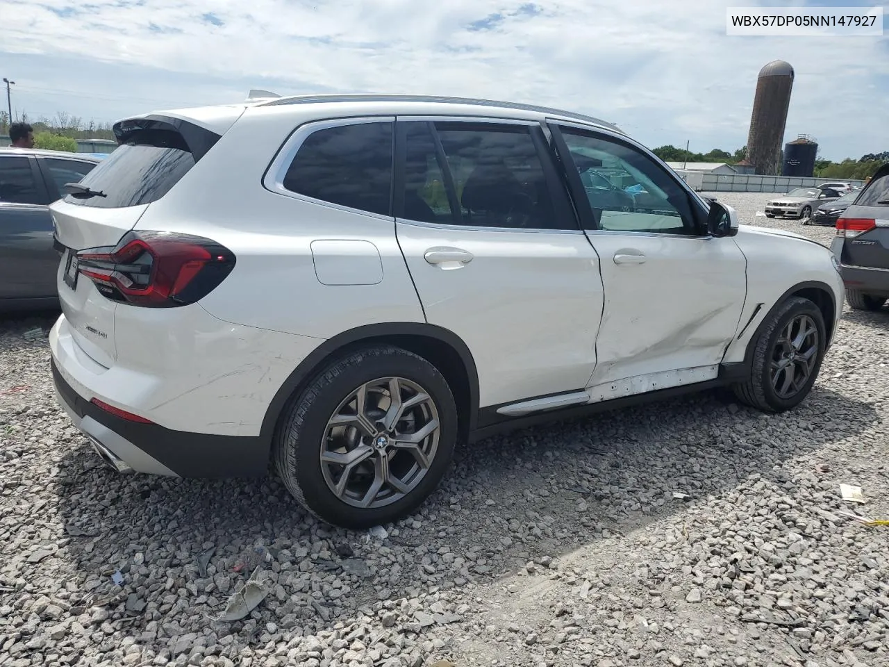 2022 BMW X3 xDrive30I VIN: WBX57DP05NN147927 Lot: 69861754