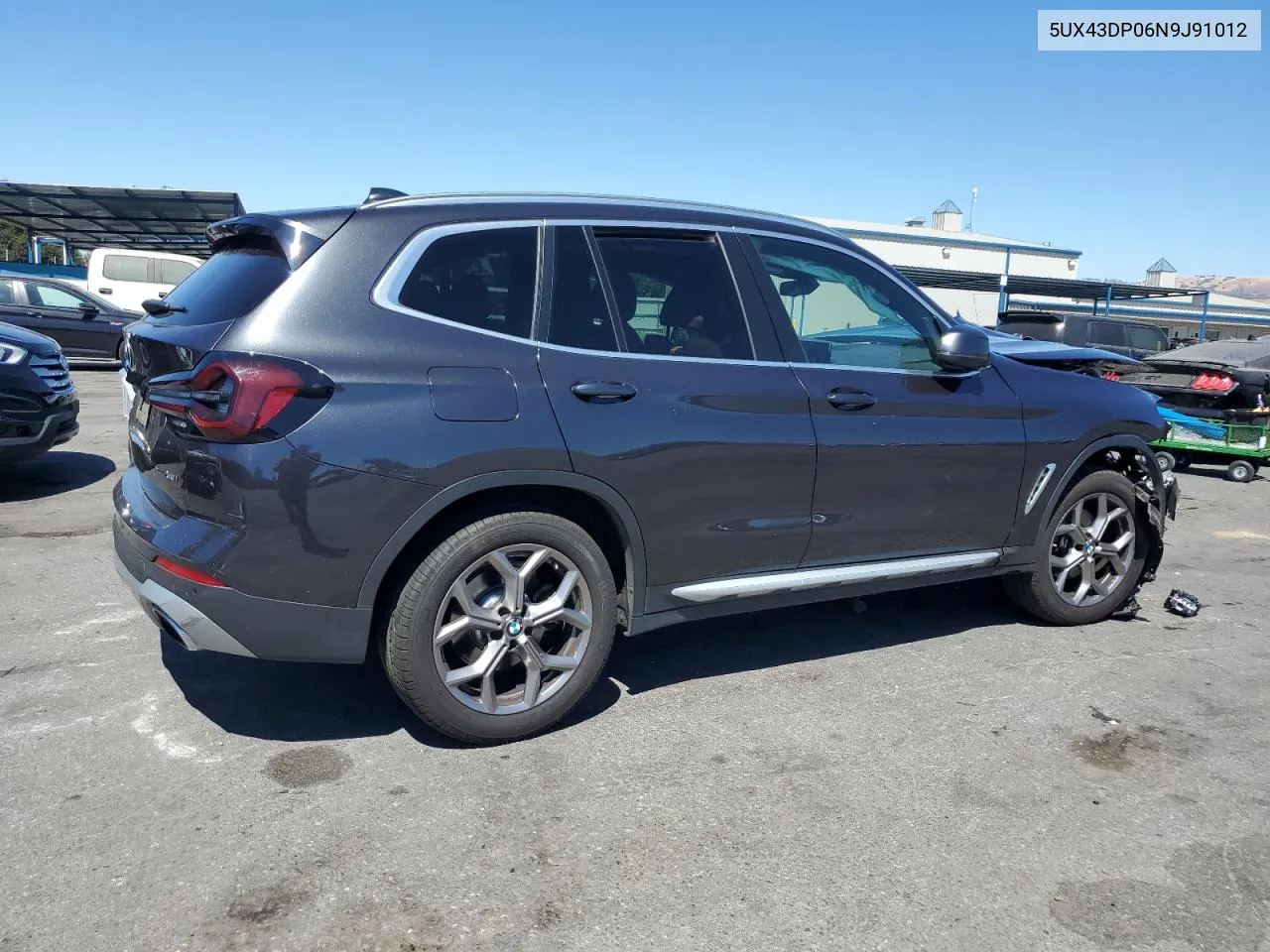 2022 BMW X3 Sdrive30I VIN: 5UX43DP06N9J91012 Lot: 70799674