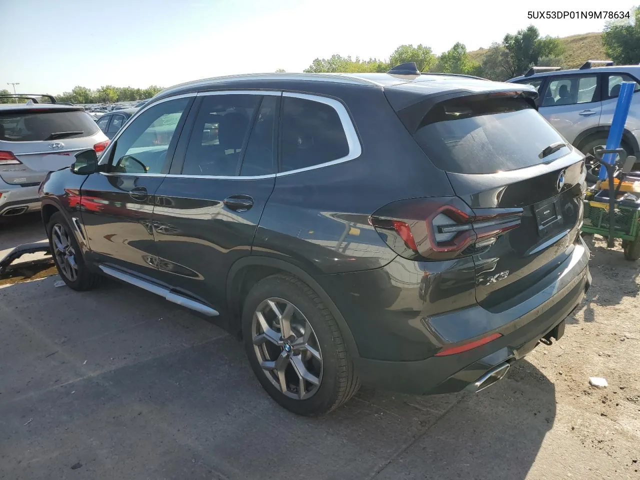 2022 BMW X3 xDrive30I VIN: 5UX53DP01N9M78634 Lot: 70971494