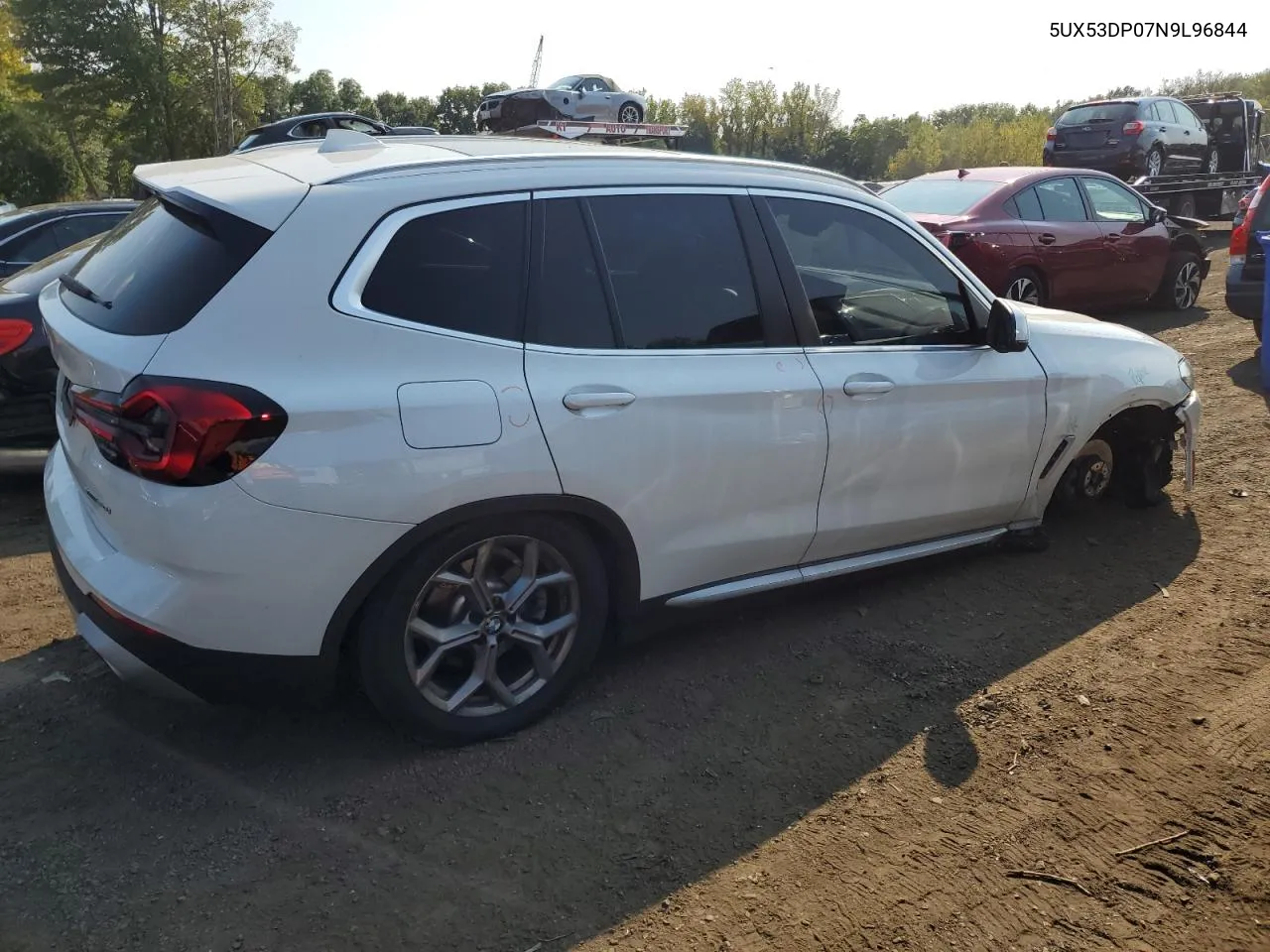 2022 BMW X3 xDrive30I VIN: 5UX53DP07N9L96844 Lot: 71566584