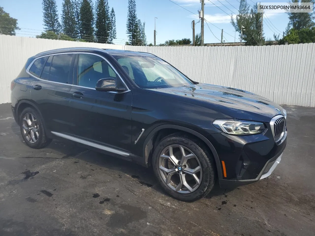 2022 BMW X3 xDrive30I VIN: 5UX53DP08N9M93664 Lot: 71683044