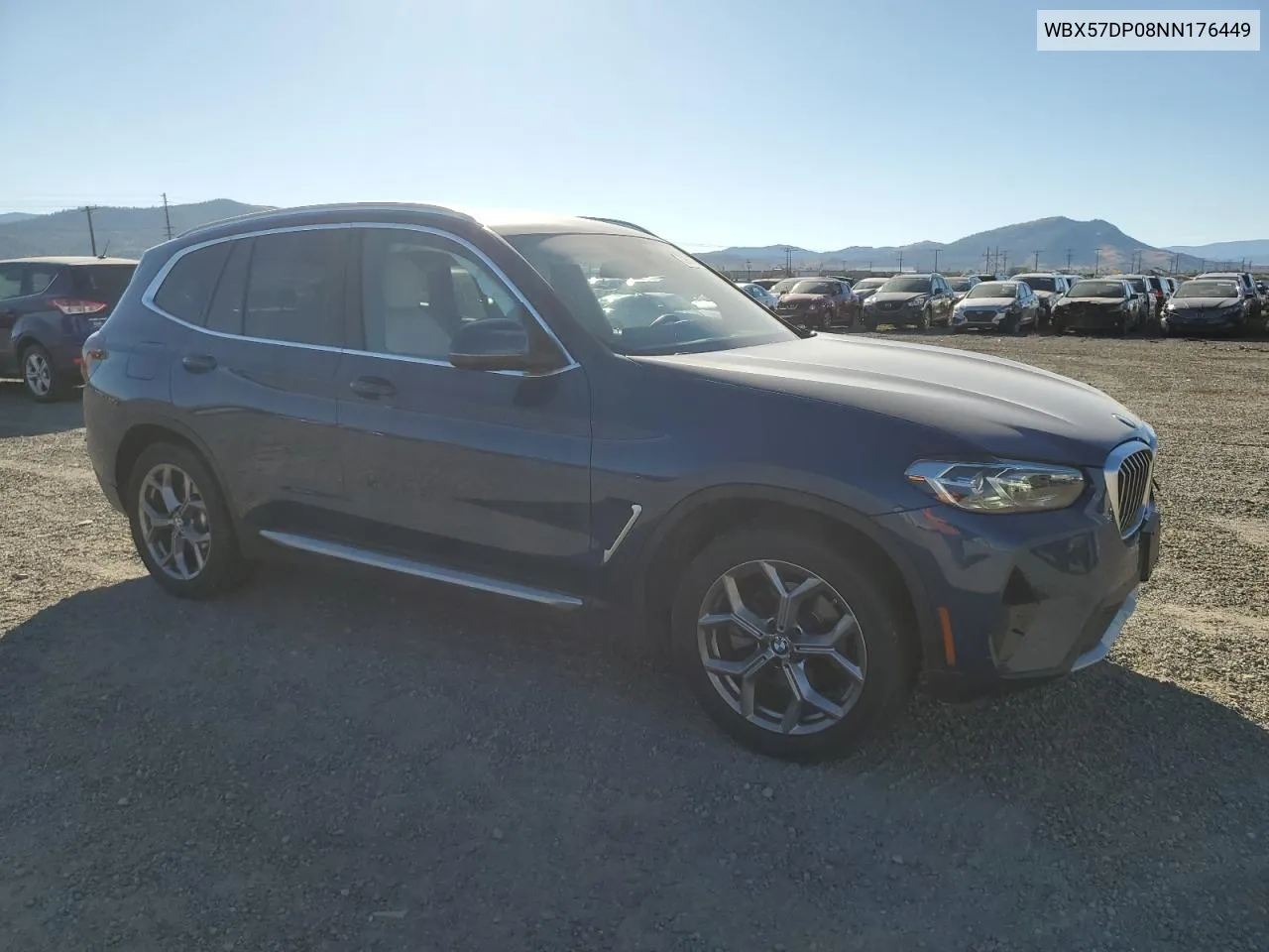 2022 BMW X3 xDrive30I VIN: WBX57DP08NN176449 Lot: 72506804