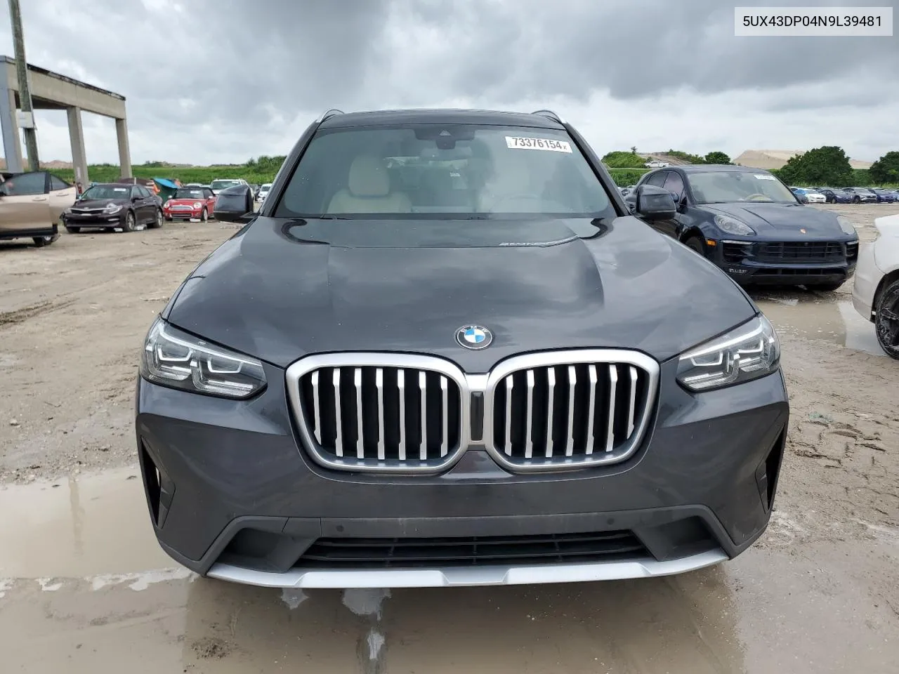 2022 BMW X3 Sdrive30I VIN: 5UX43DP04N9L39481 Lot: 73376154