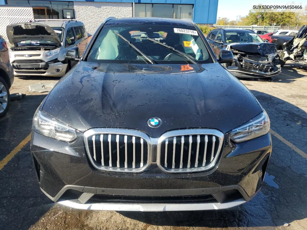 2022 BMW X3 xDrive30I VIN: 5UX53DP09N9M50466 Lot: 76023714