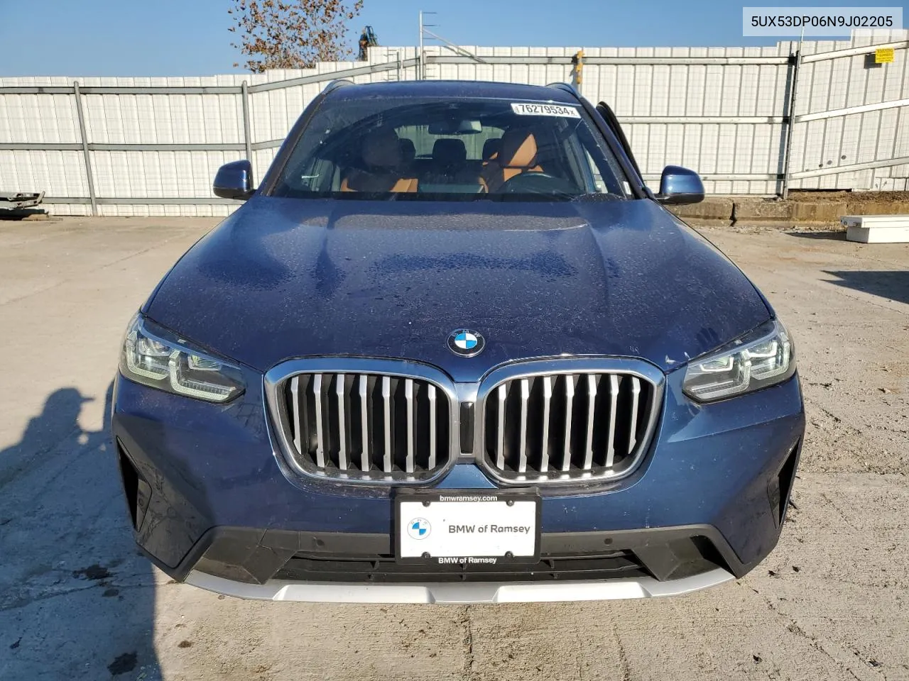 5UX53DP06N9J02205 2022 BMW X3 xDrive30I